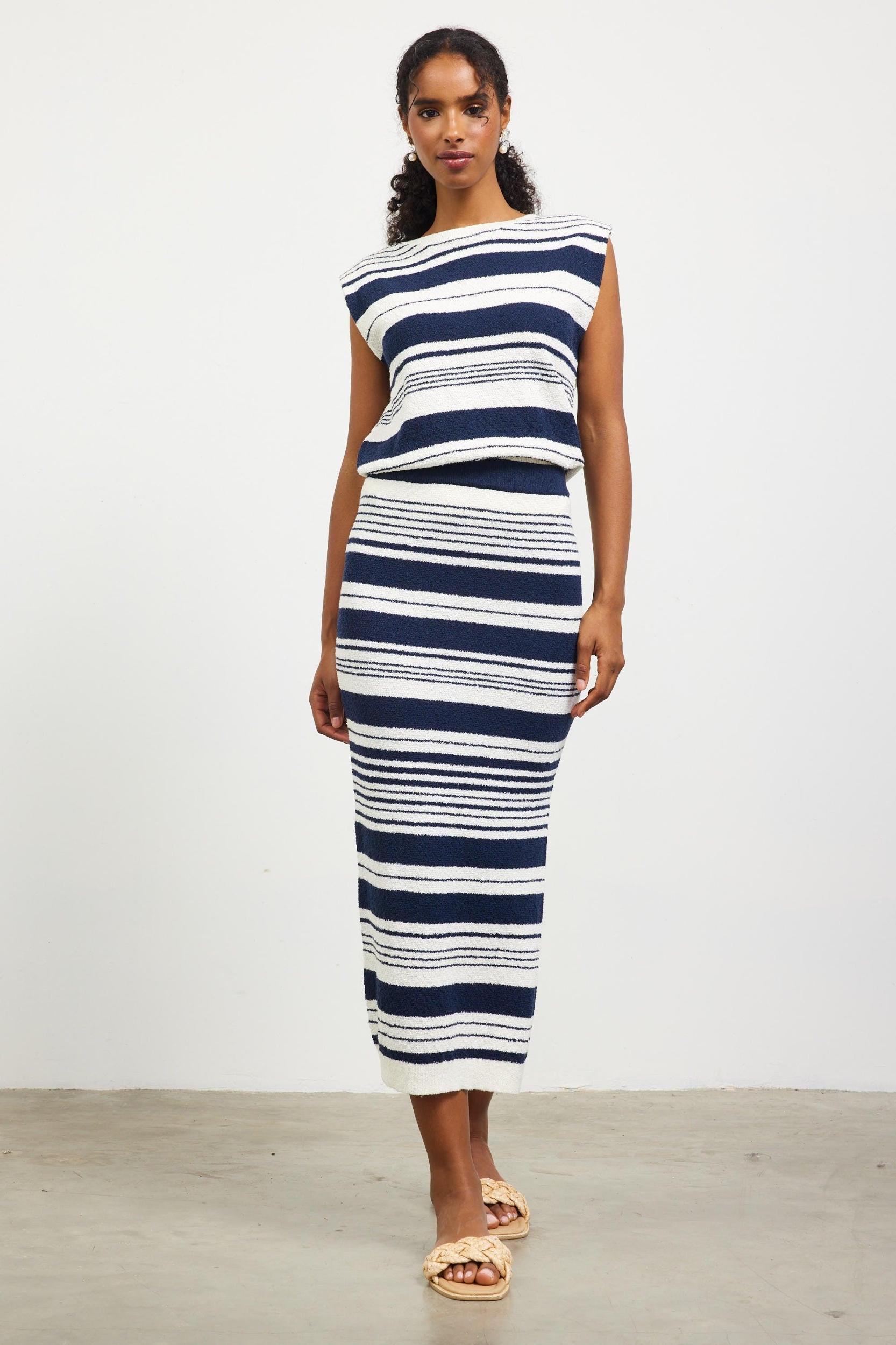 Sandrie Striped Skirt Product Image