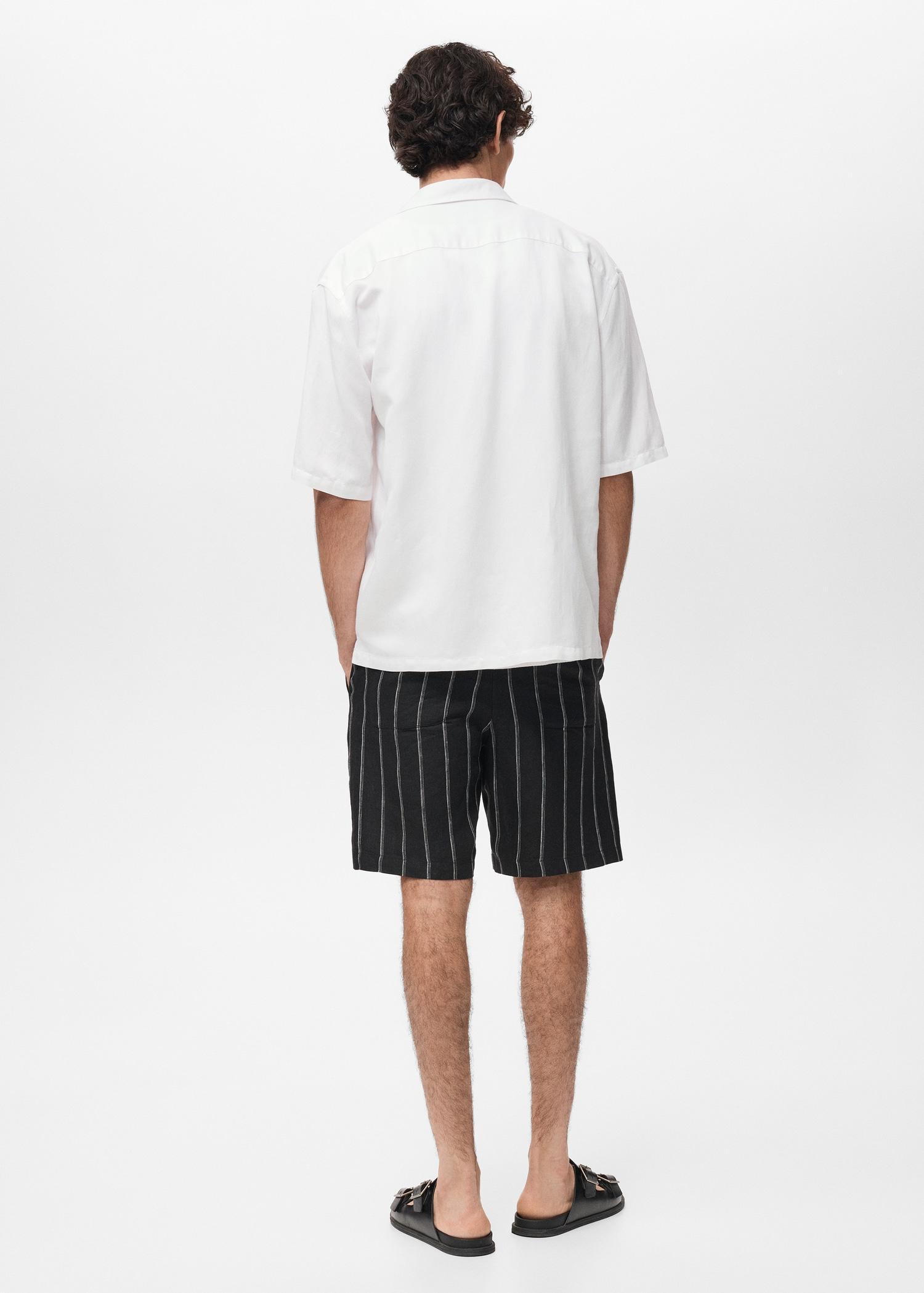 Regular-fit linen blend shirt - Men | MANGO USA Product Image