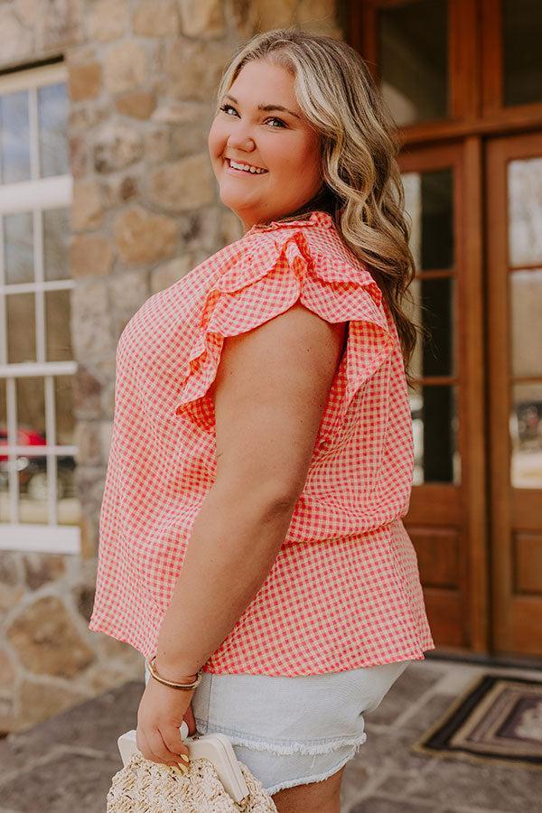 Picnic In The Park Gingham Top Curves Product Image