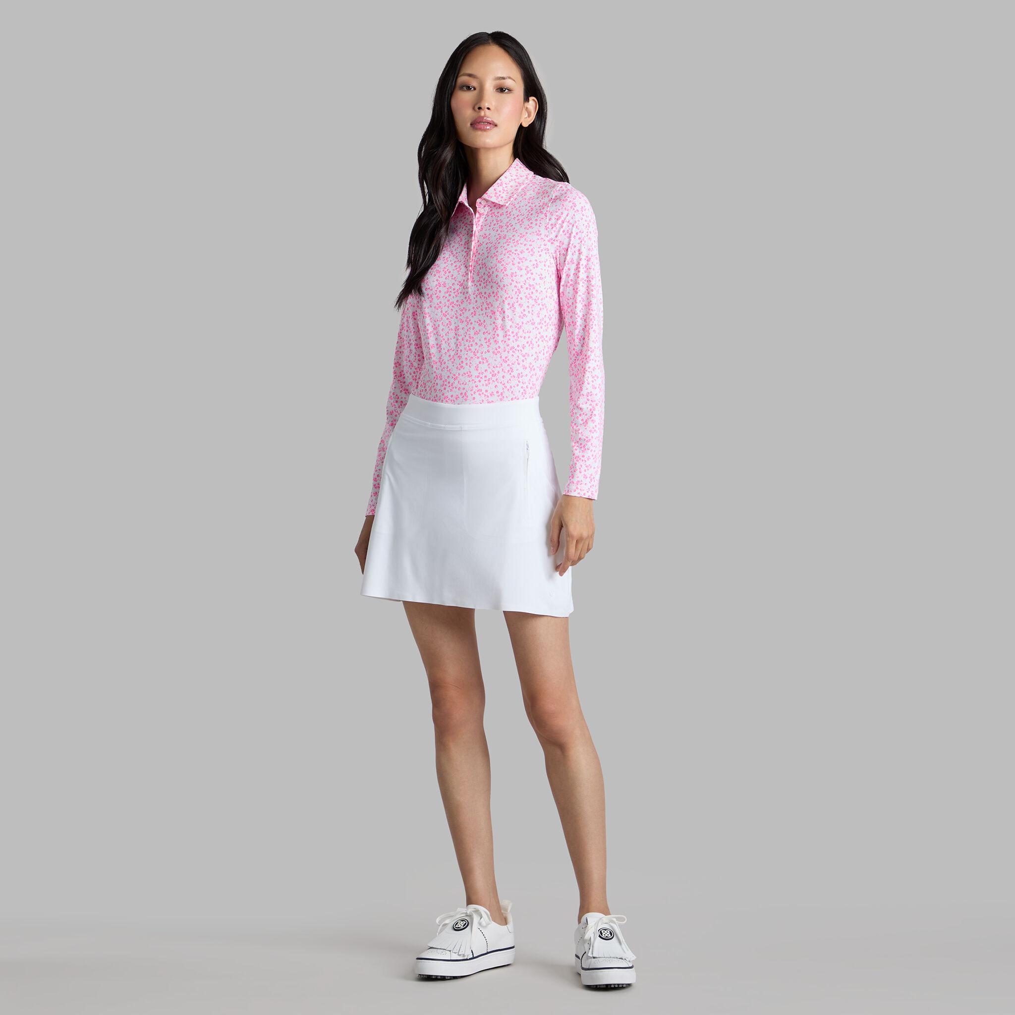 DITSY FLORAL TECH JERSEY LONG SLEEVE POLO Product Image