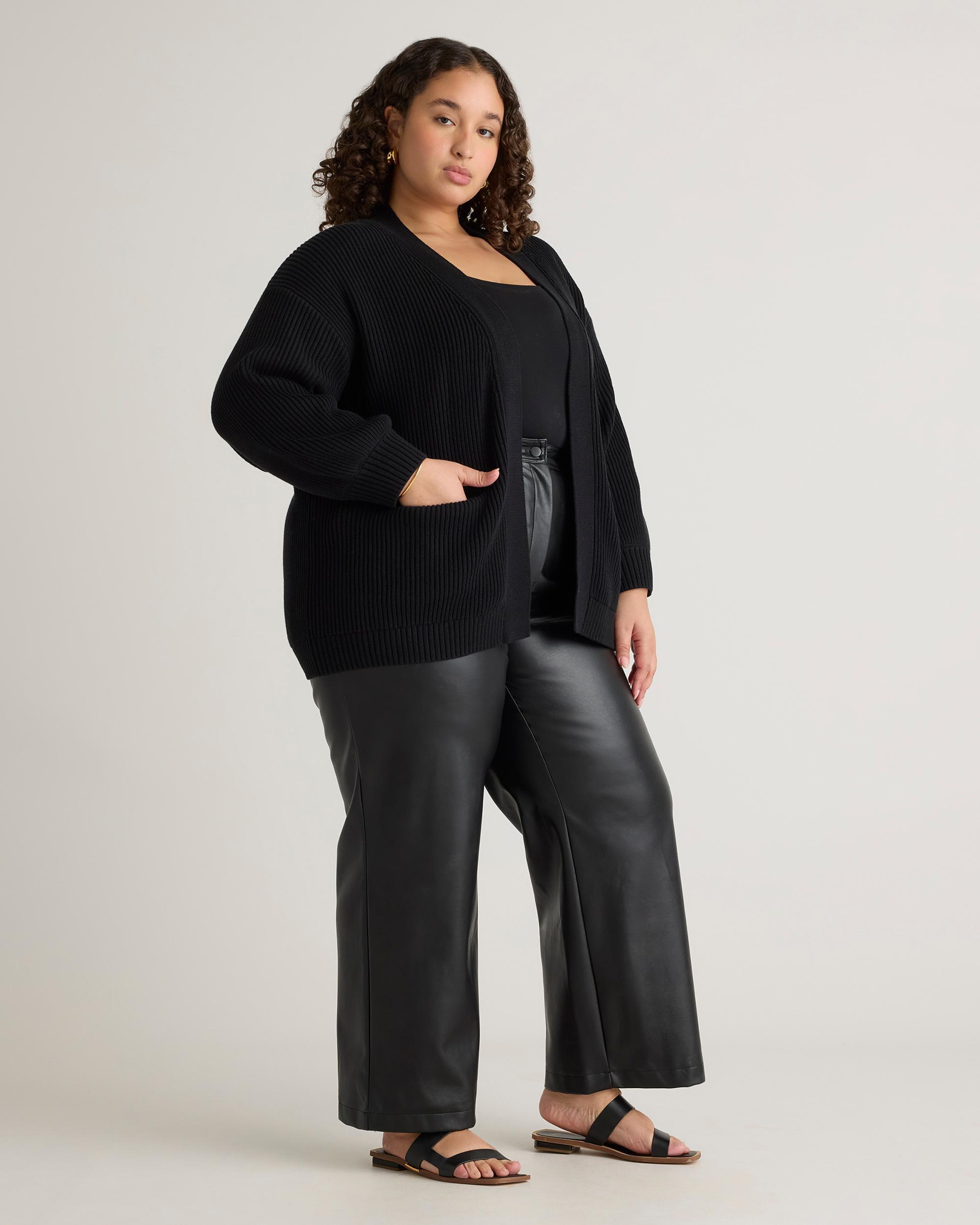 Quince | Women's OverSized Cardigan Sweater Organic Cotton Product Image