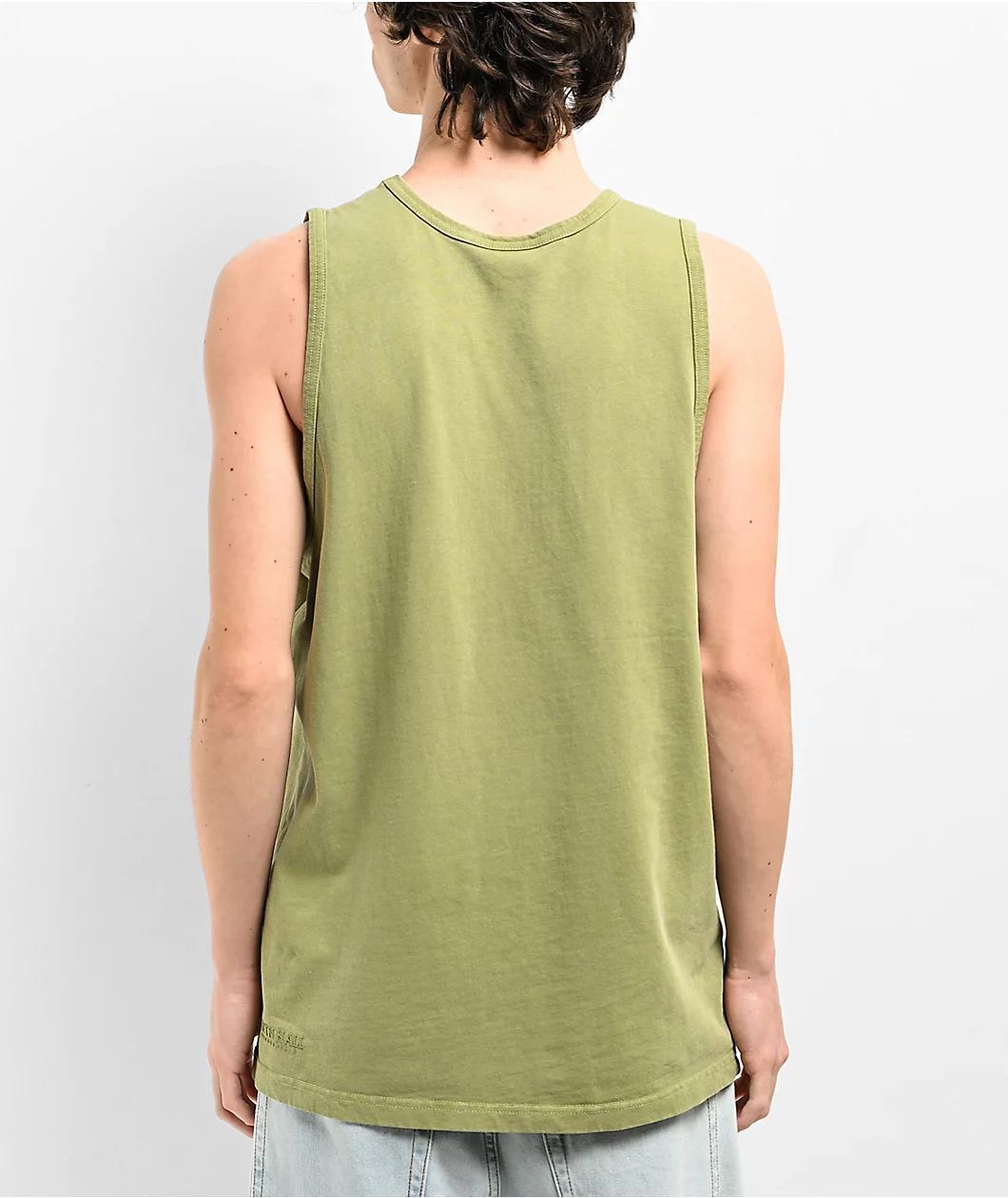 Ninth Hall Fundamentals Green Relaxed Tank Top Product Image