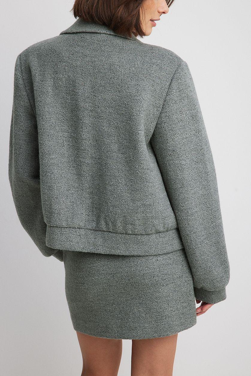 Bomber Wool Blend Jacket Product Image