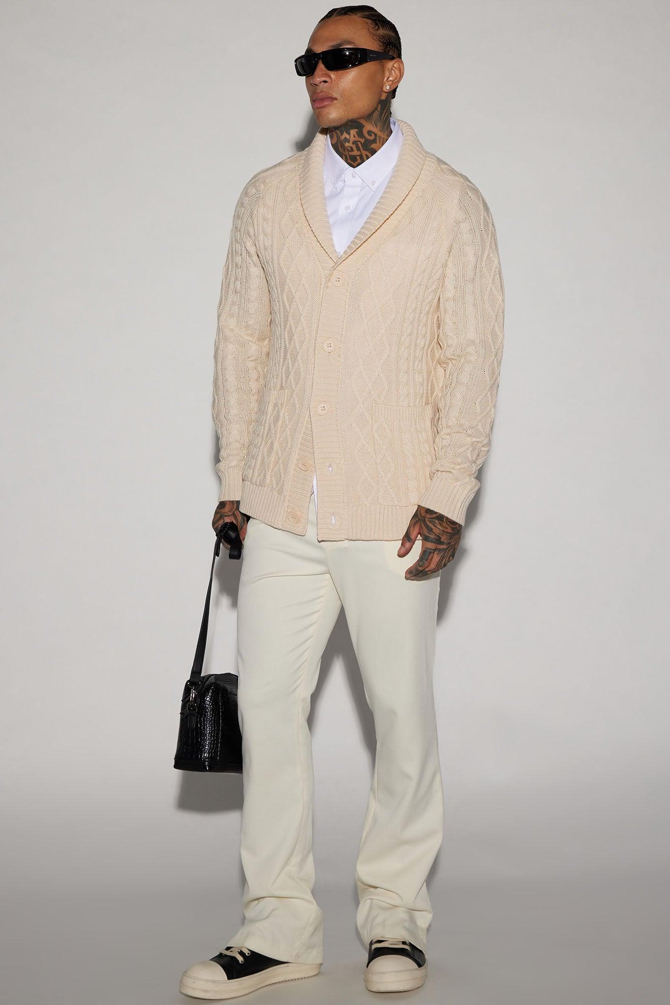 On Occasion Cable Knit Cardigan - Cream Product Image