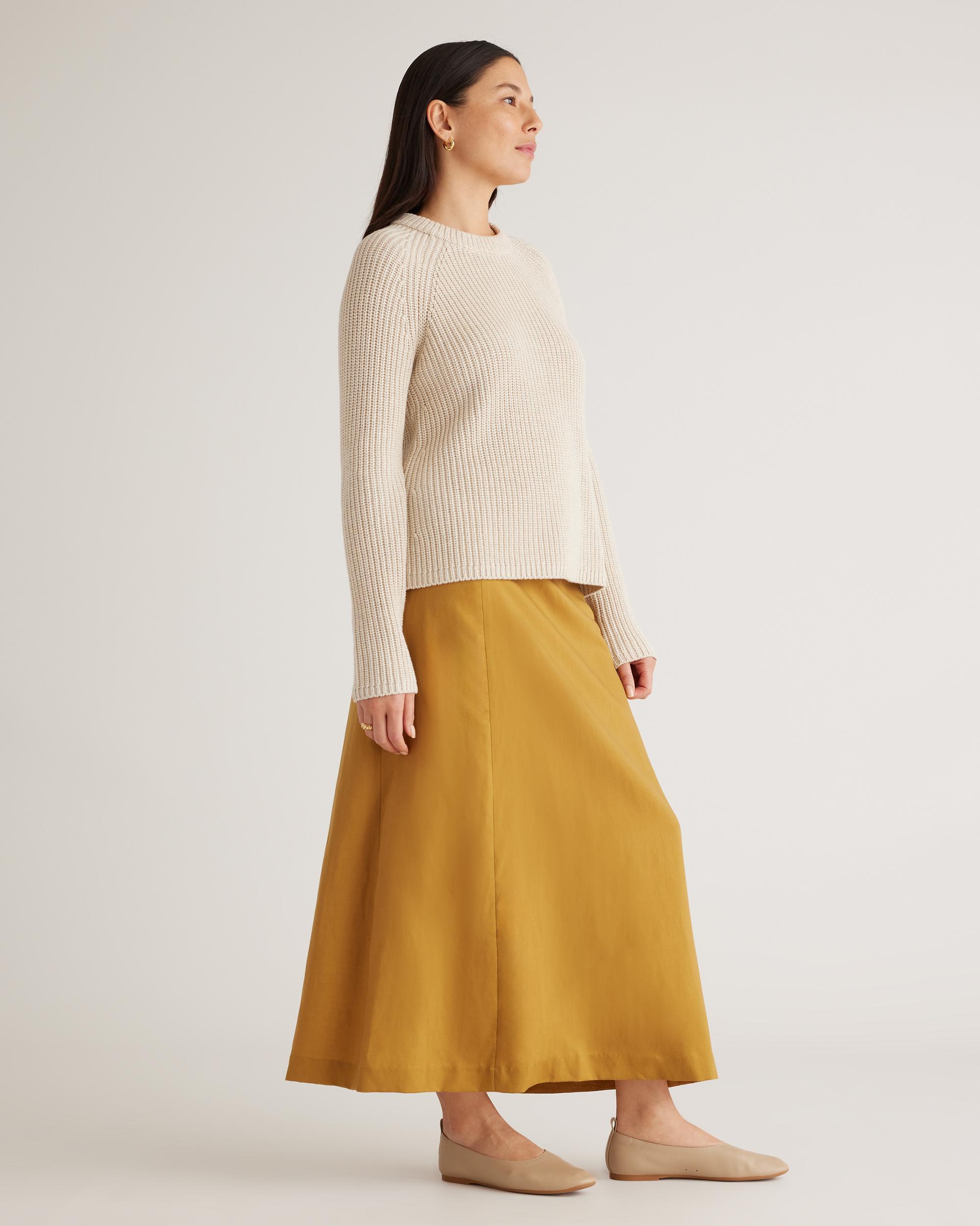 Quince | Women's Fisherman Crew Sweater Organic Cotton Product Image