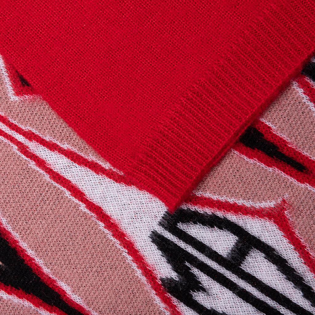 Argyle Jacquard S/S Polo - Red Male Product Image