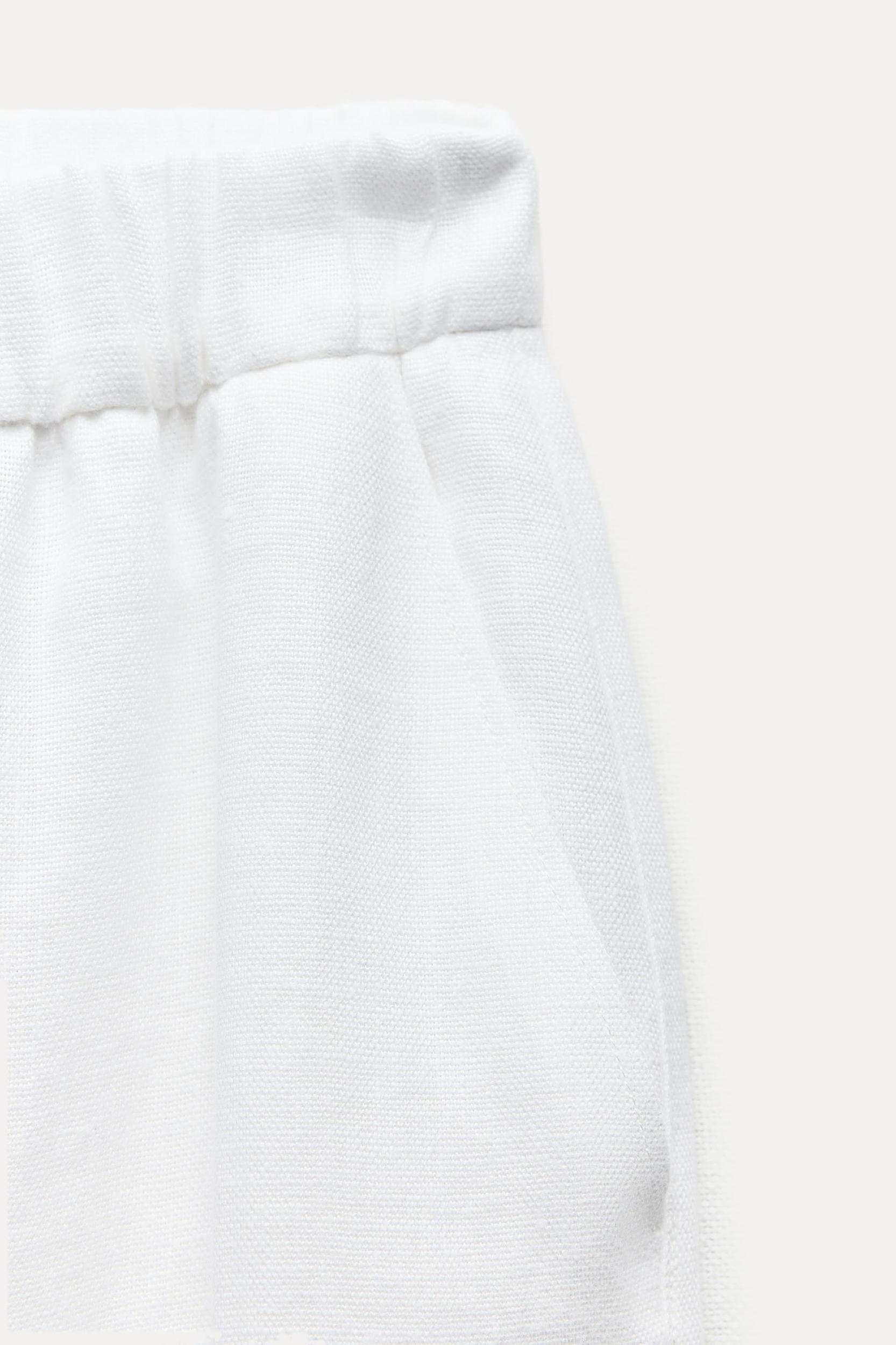 100% LINEN PAJAMA PANTS ZW COLLECTION Product Image