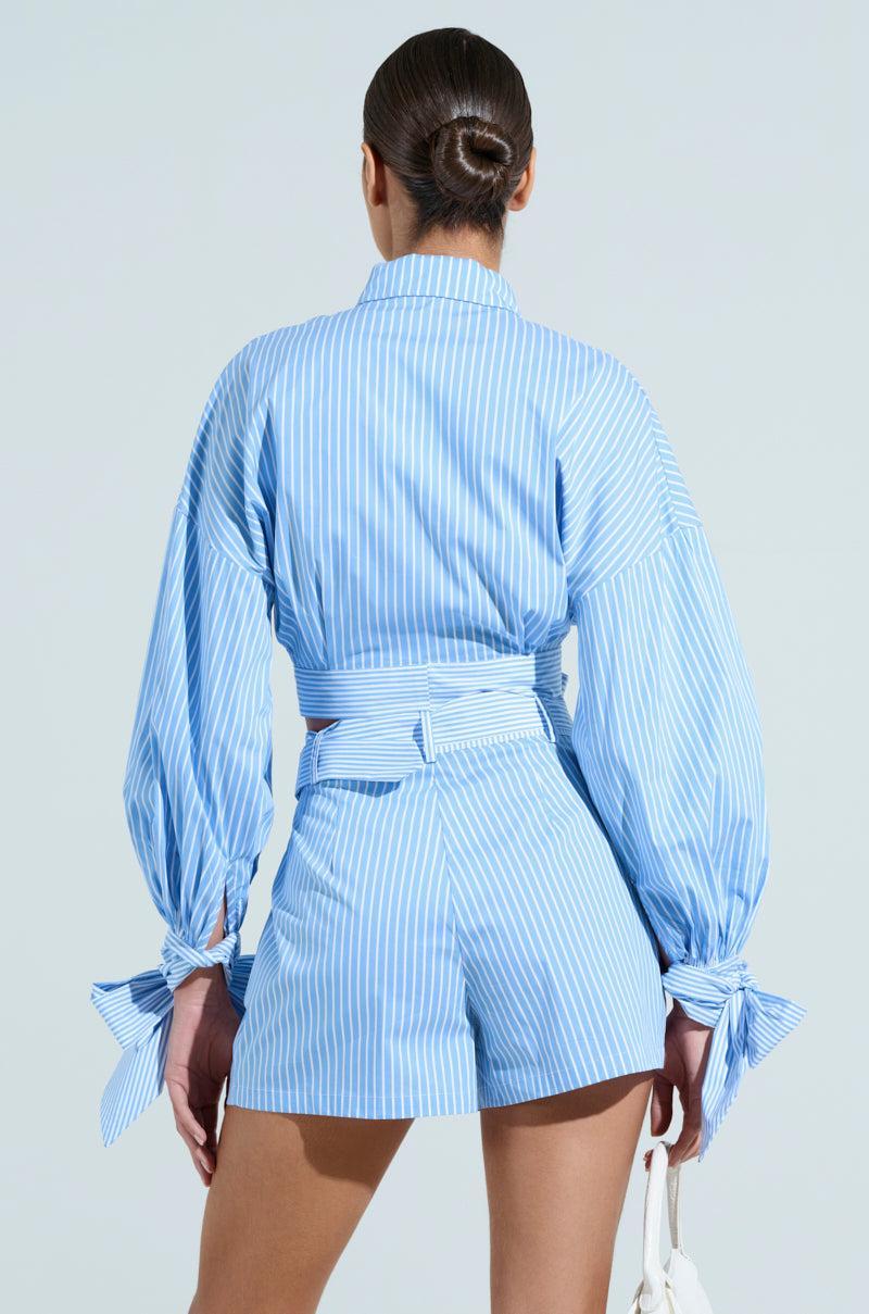 CLEAR AS THE SKY BLOUSE Product Image