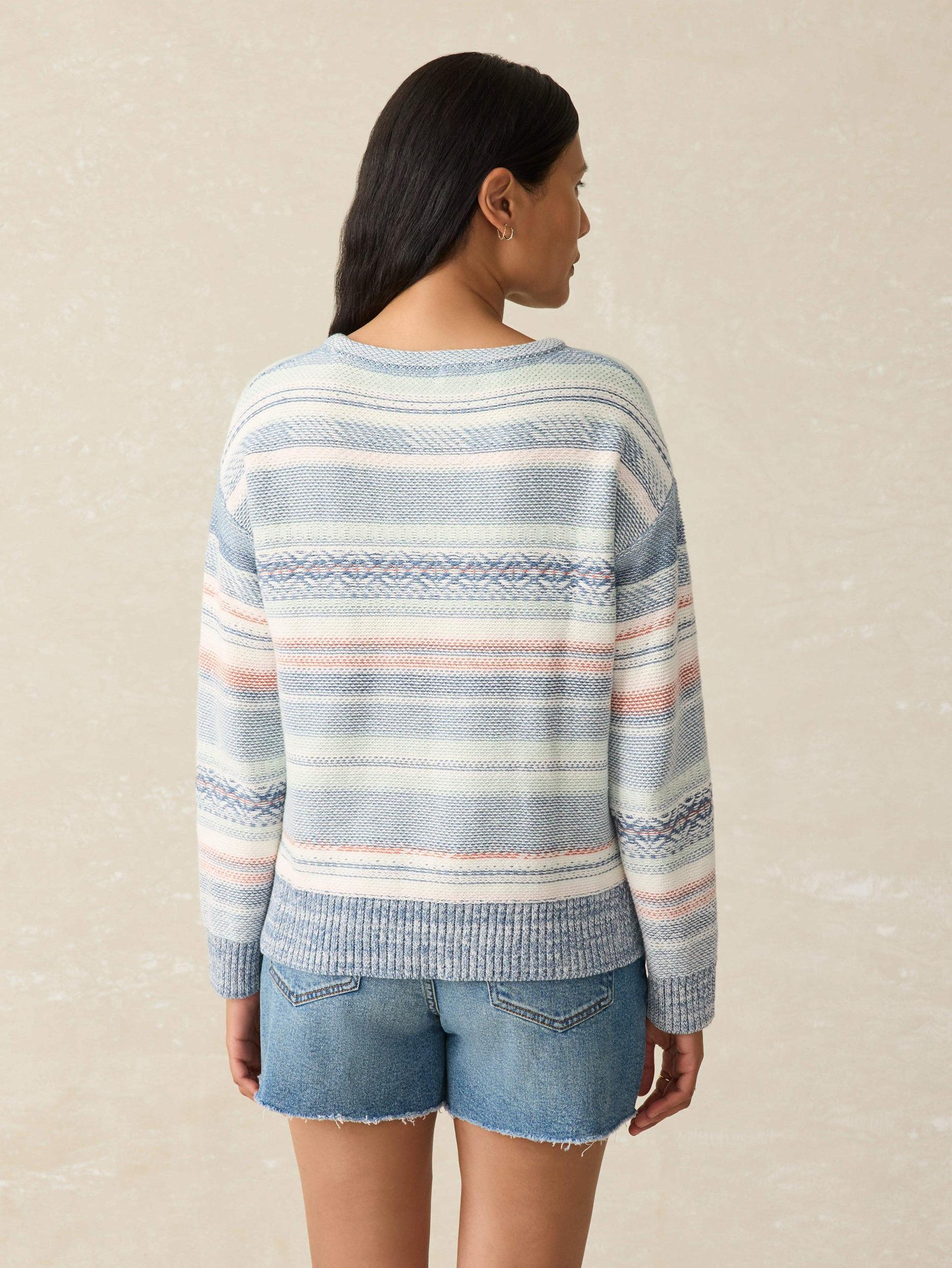 High Tide Sweater - Todos Santos Stripe Female Product Image