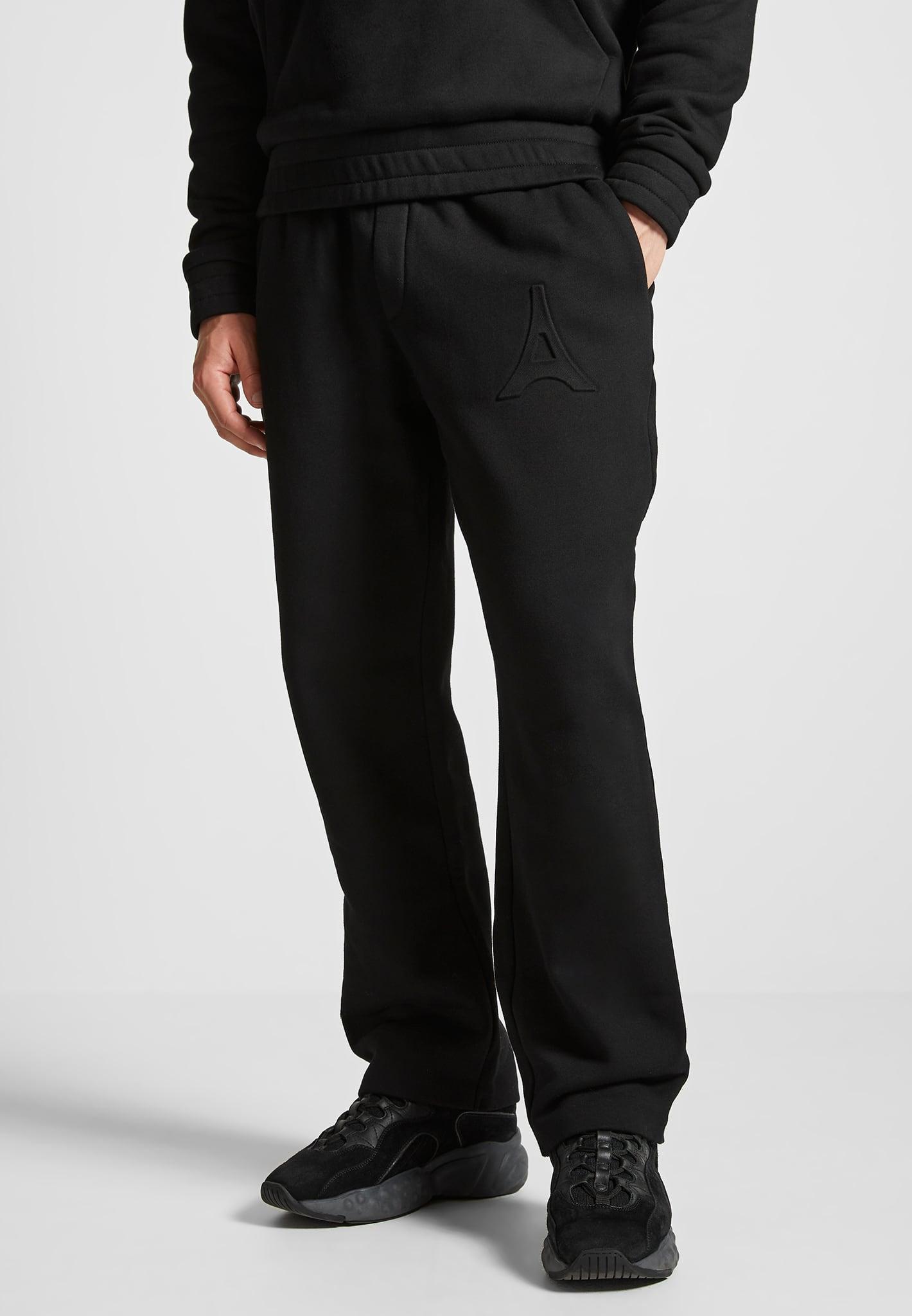 Éternel Eiffel Embossed Joggers - Black Male Product Image