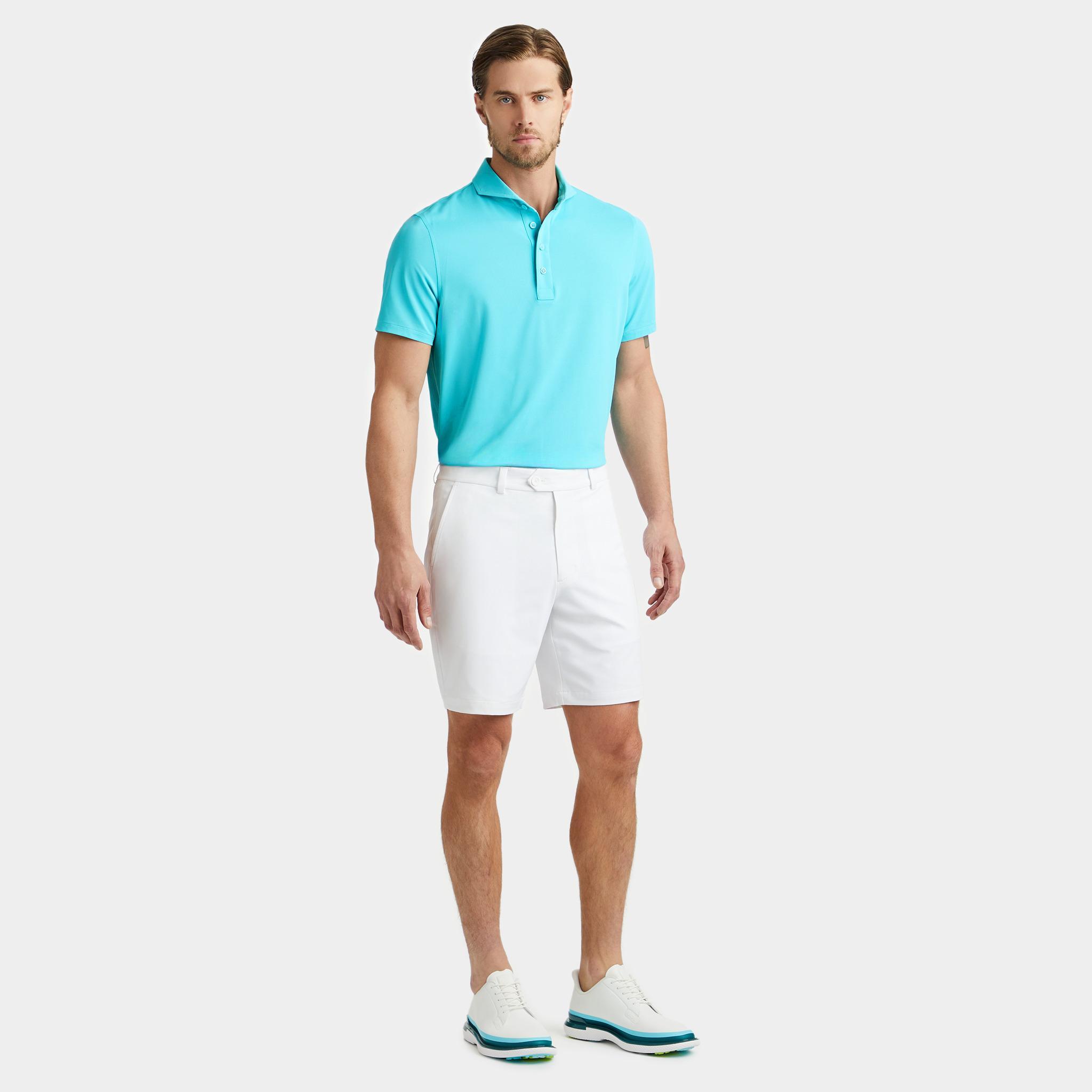 RIB GUSSET TECH PIQUÉ MODERN SPREAD COLLAR POLO Product Image