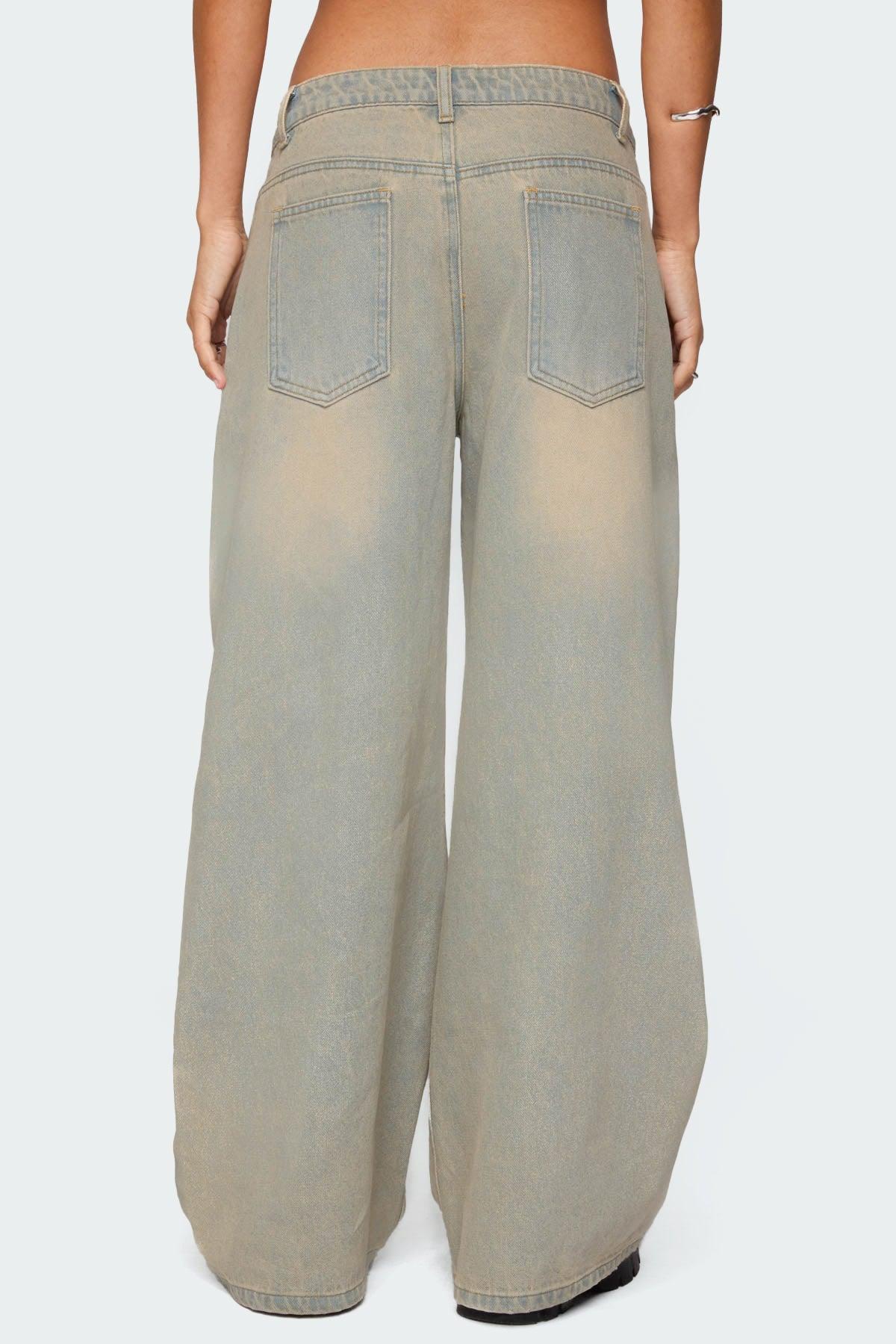 Santi Low Rise Wide Leg Jeans Product Image