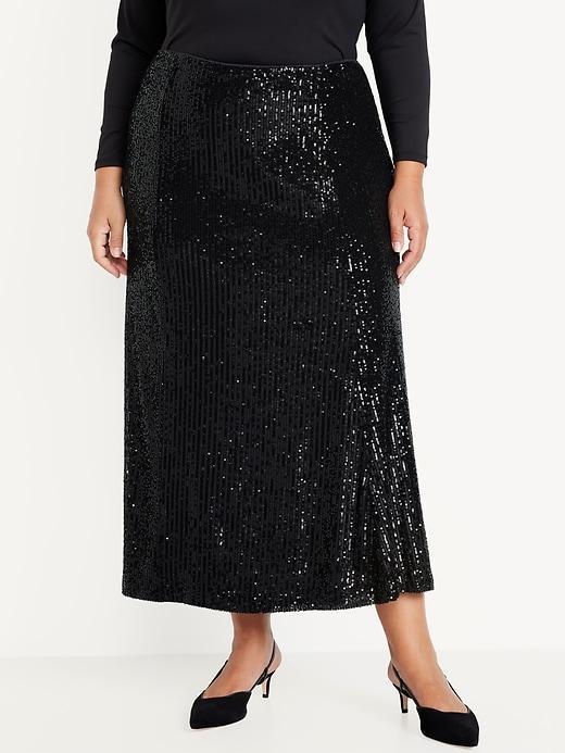 Sequin Maxi Skirt Product Image