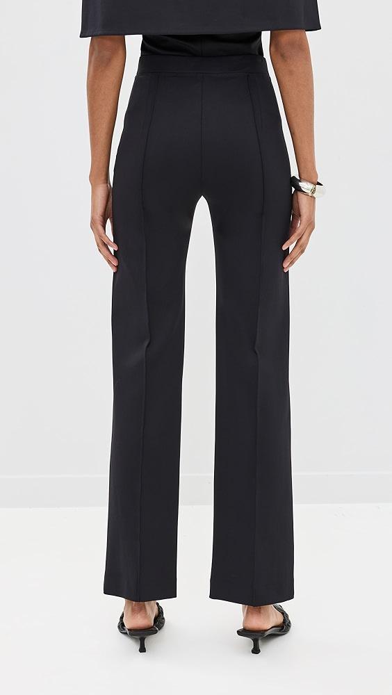 Rosetta Getty Pintuck Fitted Straight Pull-On Pants | Shopbop Product Image