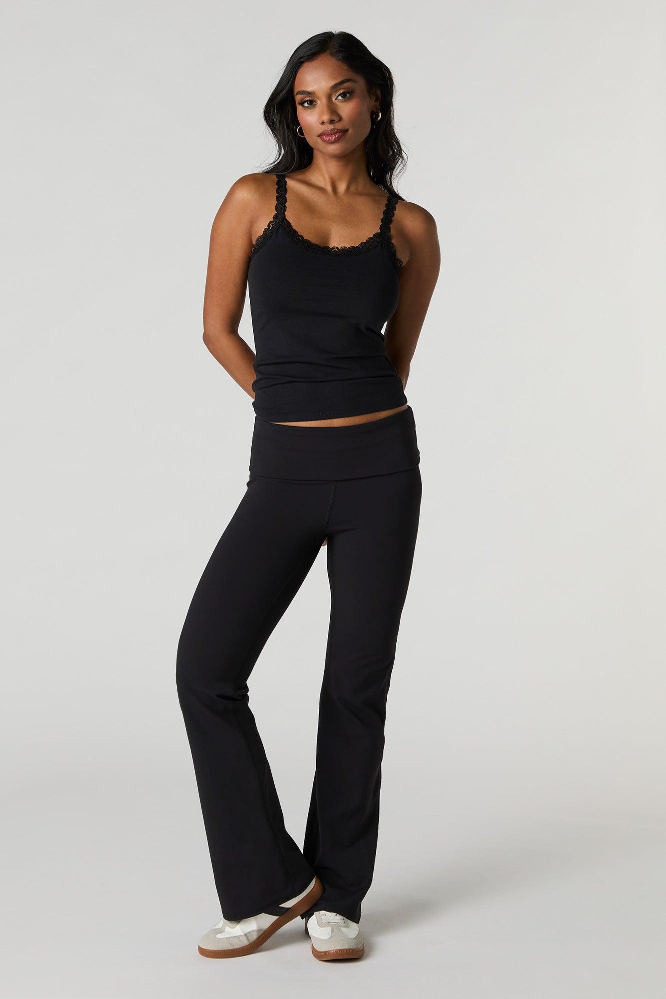 Scoop Neck Lace Trim Tank Female Product Image