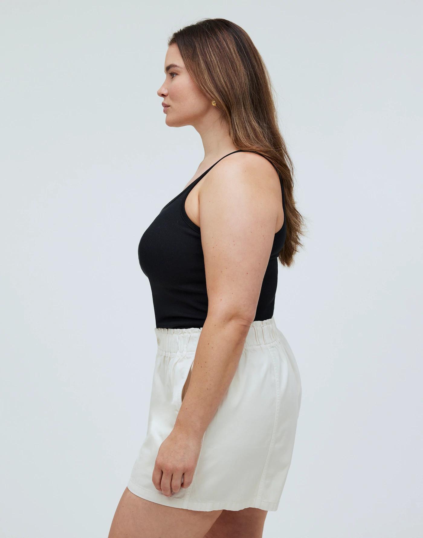 Plus Pull-On Paperbag Shorts: Garment-Dyed Edition Product Image
