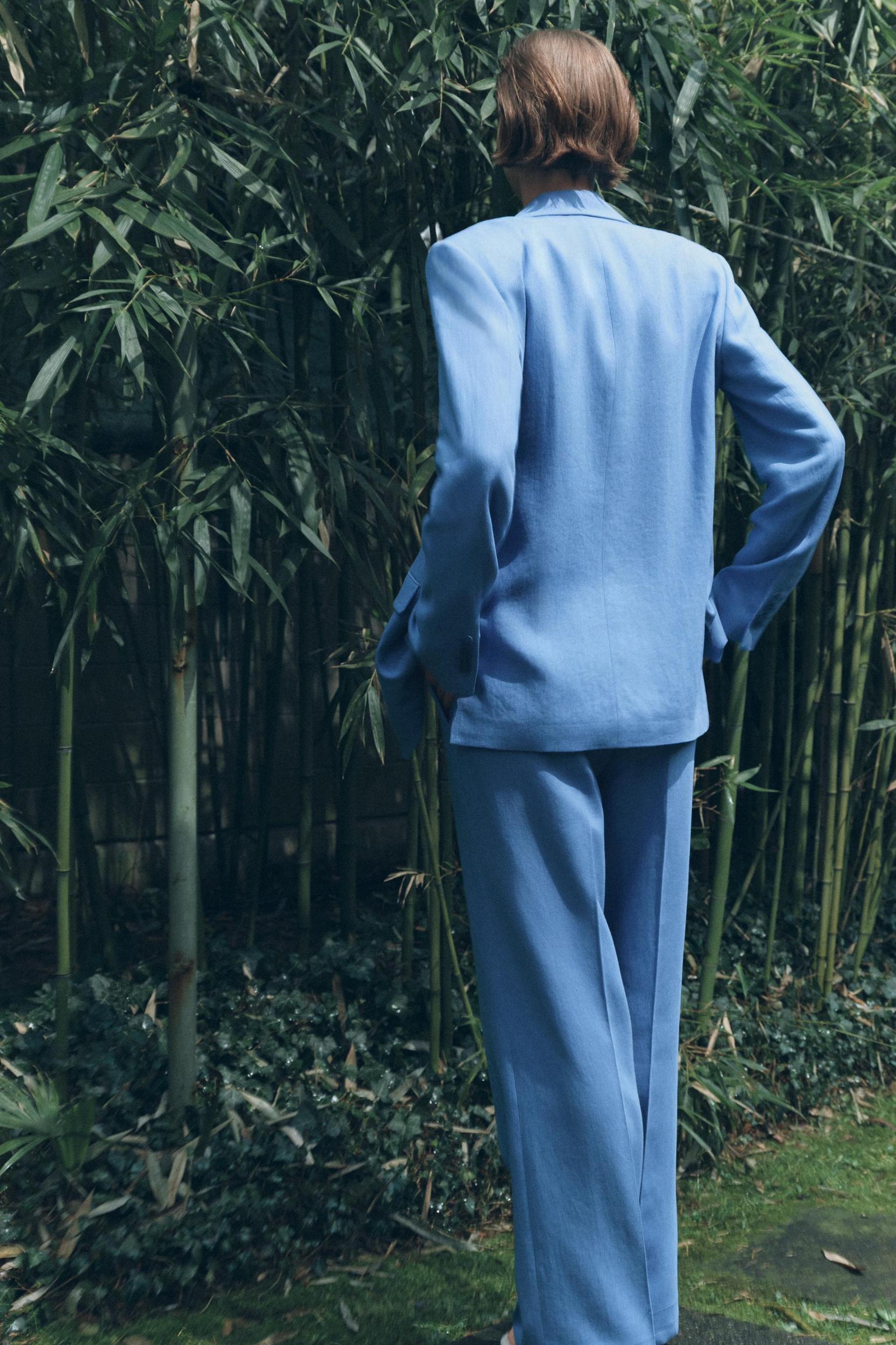 ZW COLLECTION LINEN BLEND PANTS Product Image