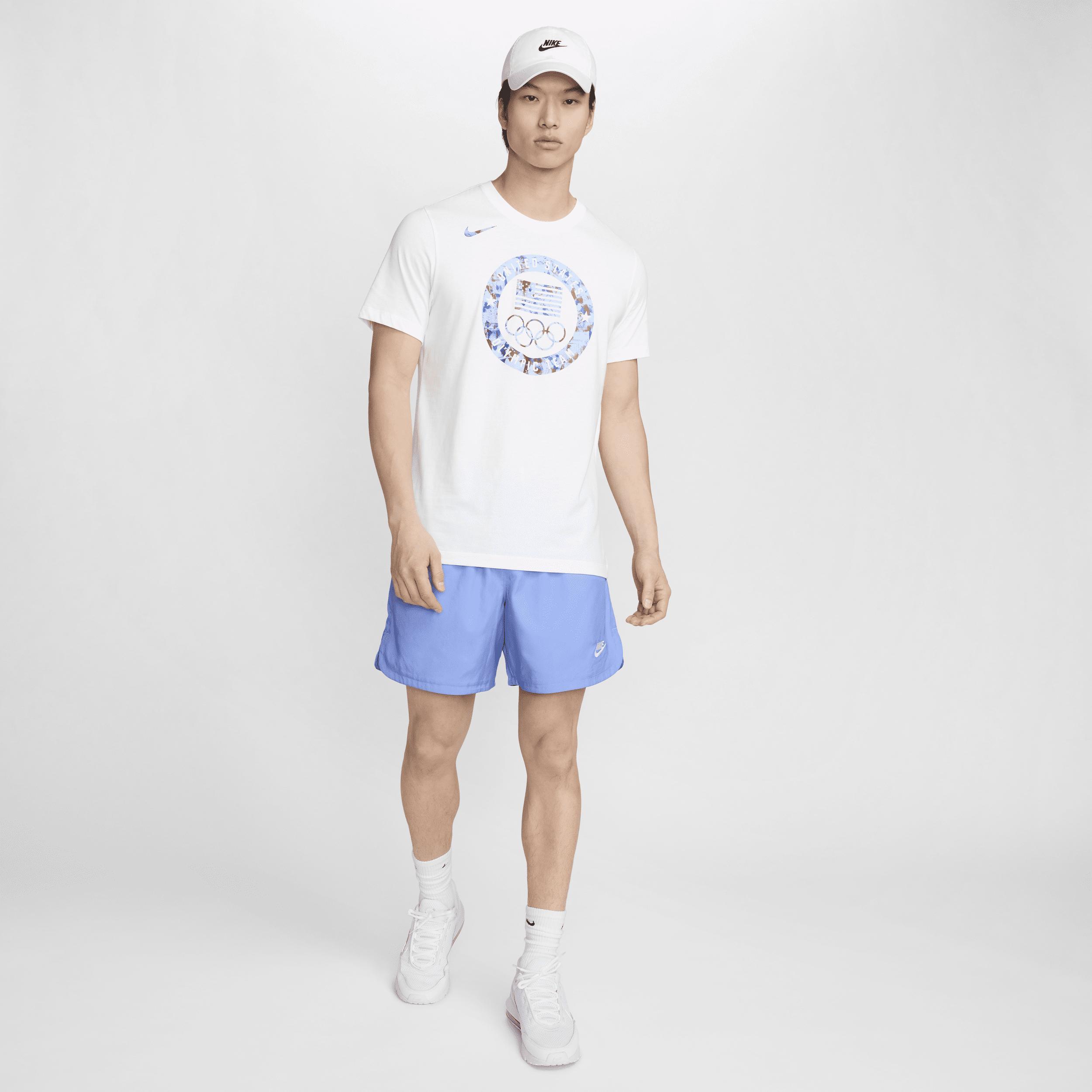 Men's Nike White Team USA Puck Club T-Shirt, Size: XL, Usa White Product Image