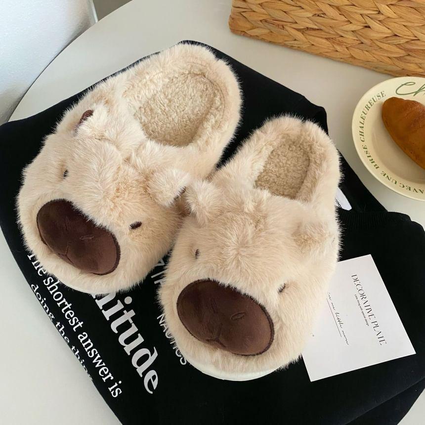 Cartoon Fluffy Home Slippers Product Image