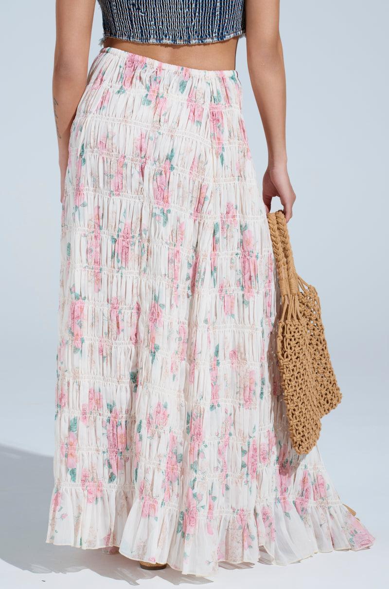 RUBY FLORAL MAXI SKIRT Product Image