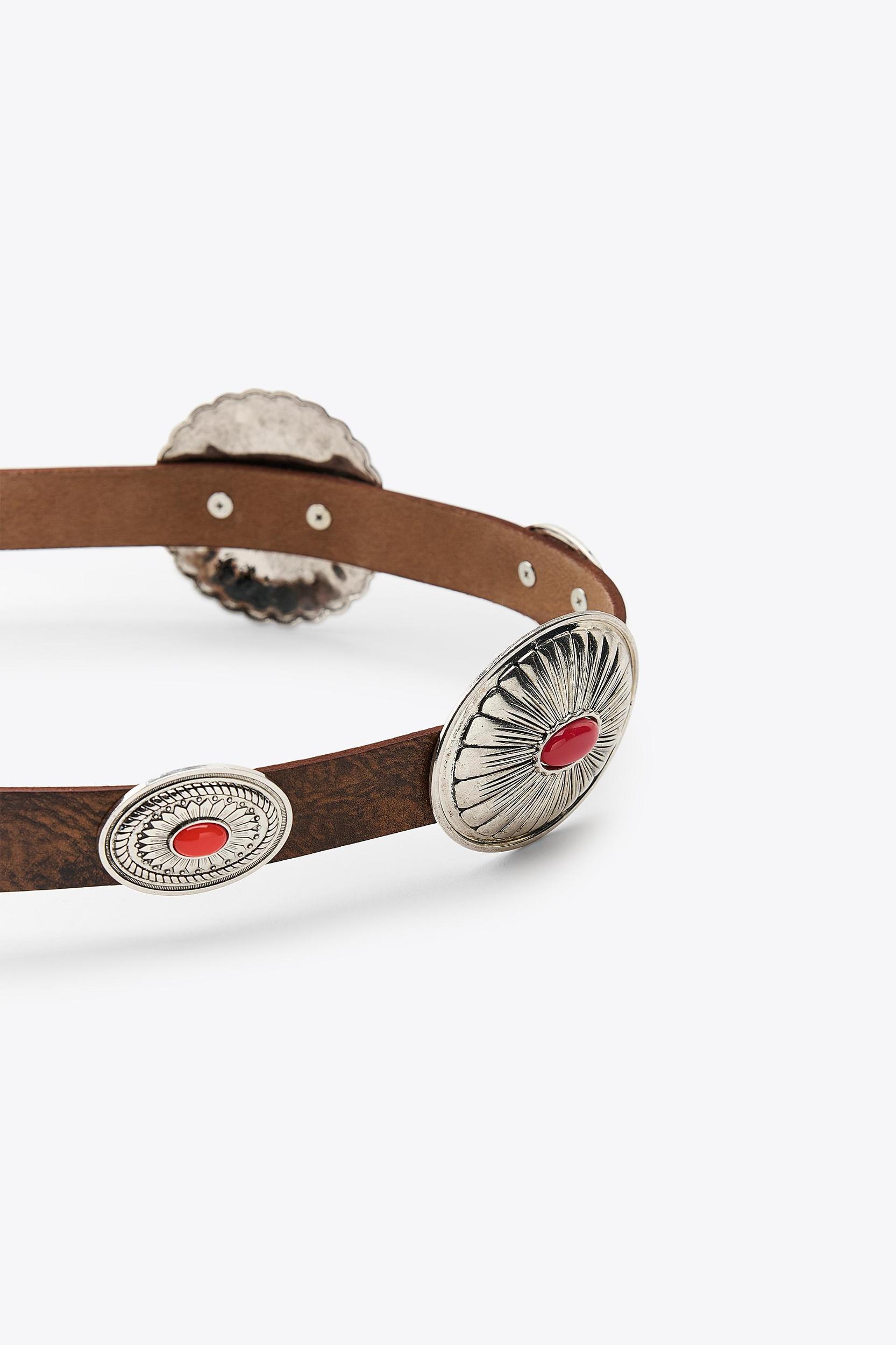 STONE LEATHER BELT Product Image