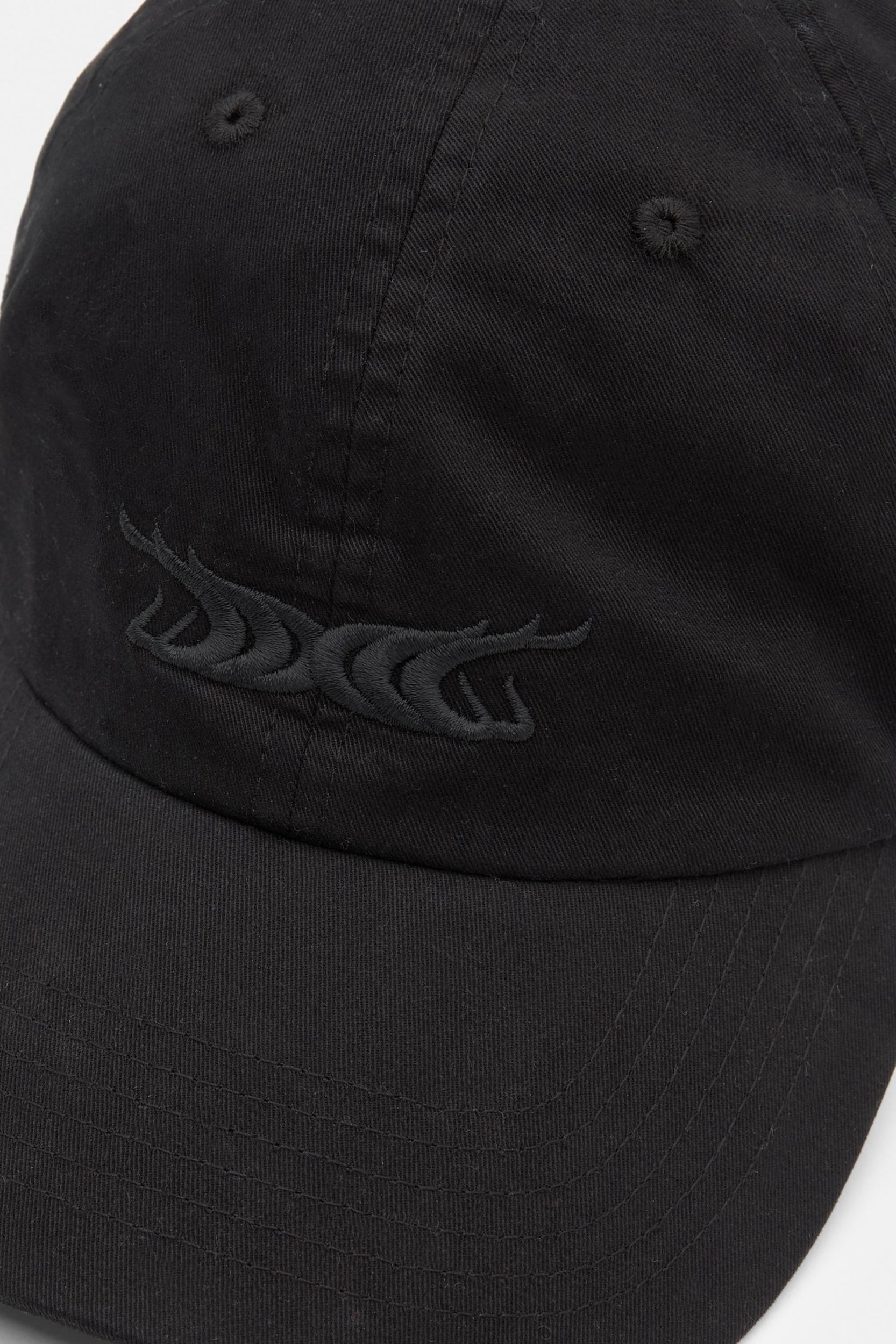 Black cap with embroidery Product Image