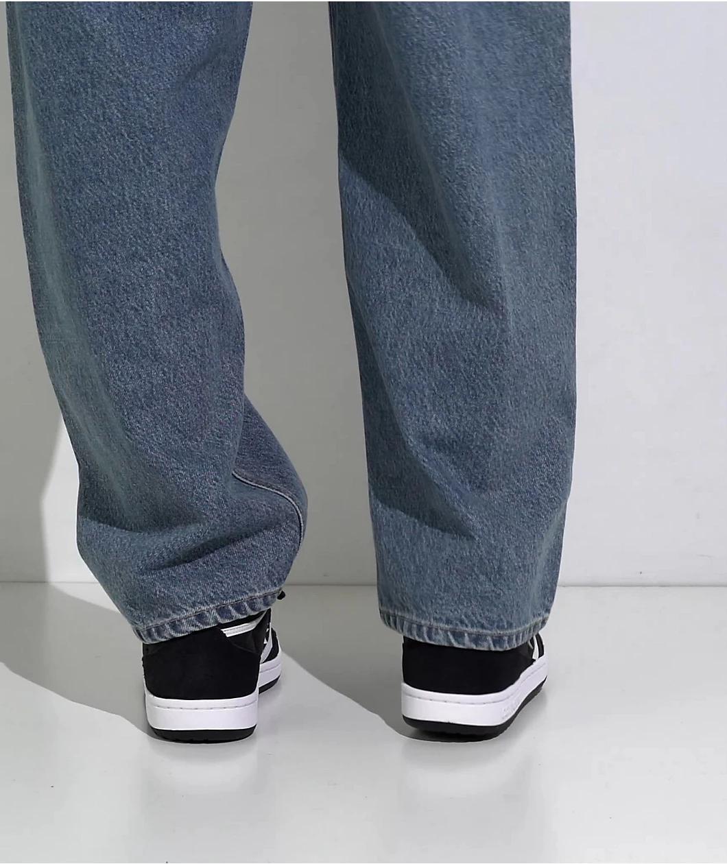 Converse Fastbreak Pro Mid Black & White Skate Shoes Product Image