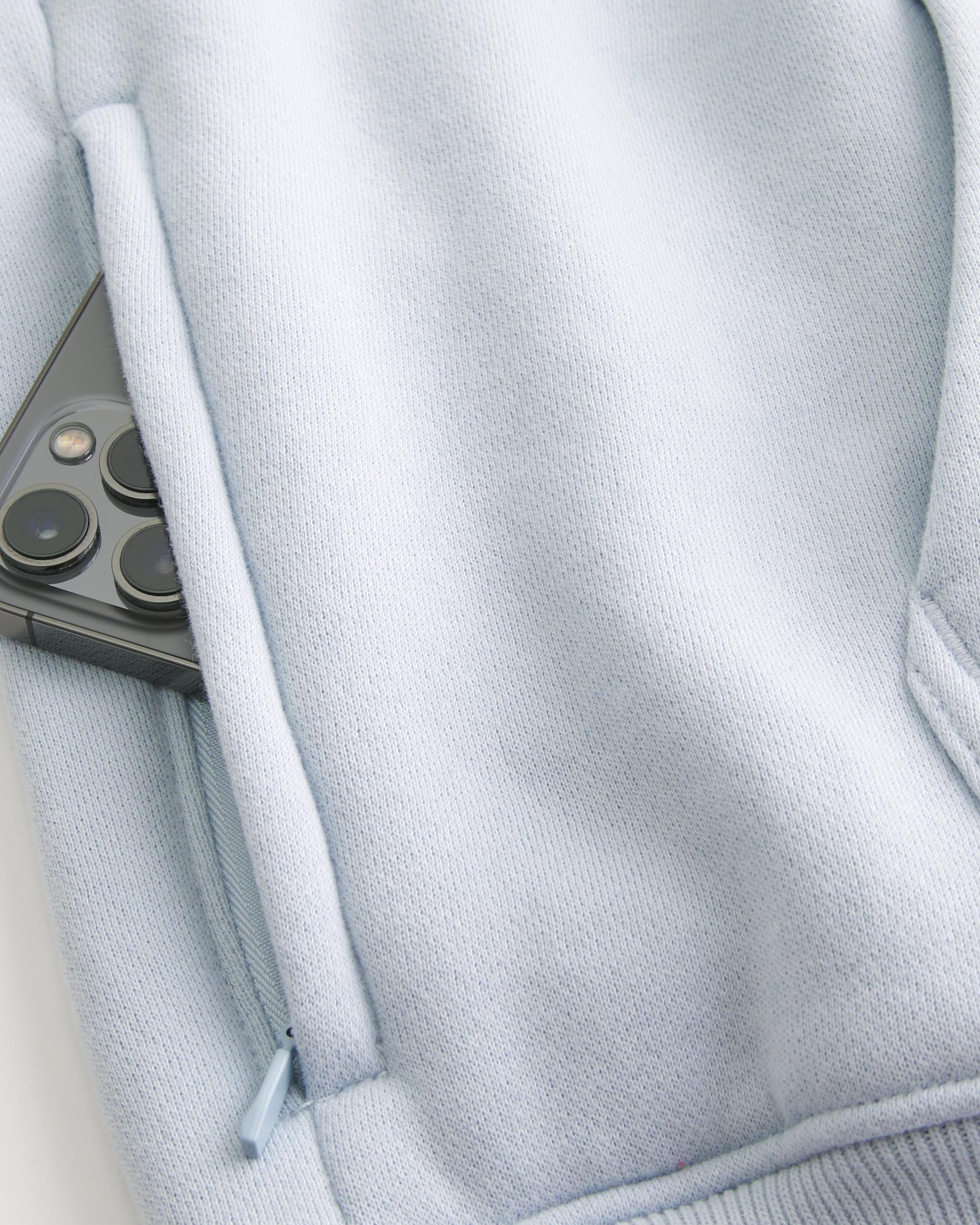 Hollister Feel Good Fleece Boxy Camo Hoodie Product Image