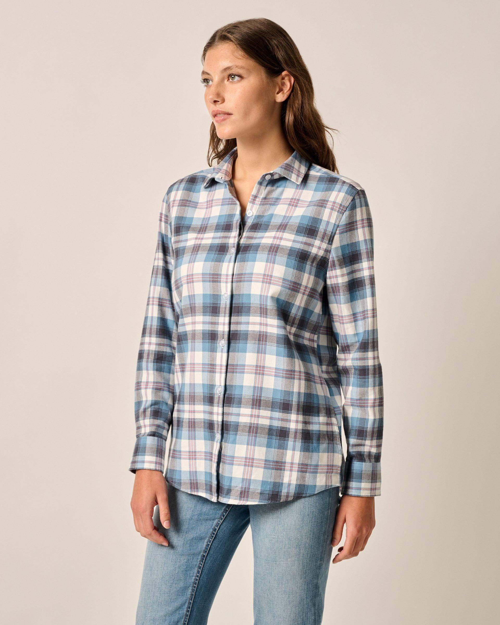 Inez Flannel Button-Up Shirt Female Product Image