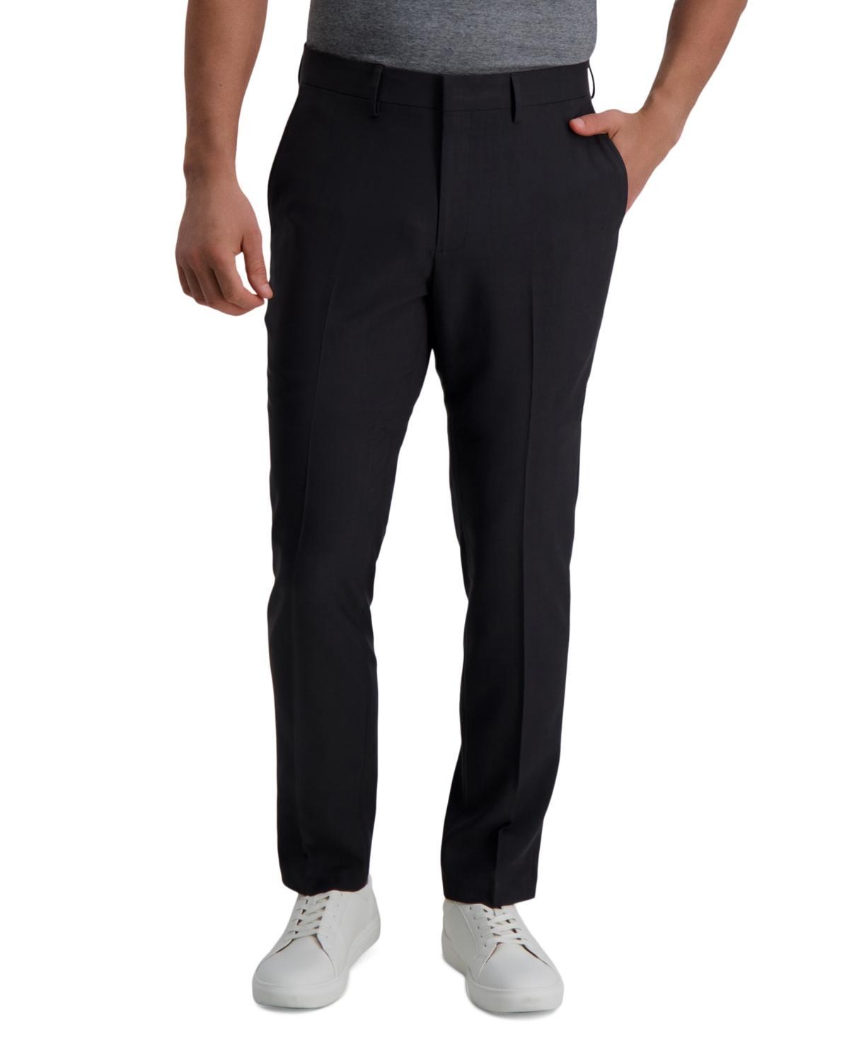 Mens Haggar Smart Wash Repreve Slim-Fit Suit Pants Black Product Image
