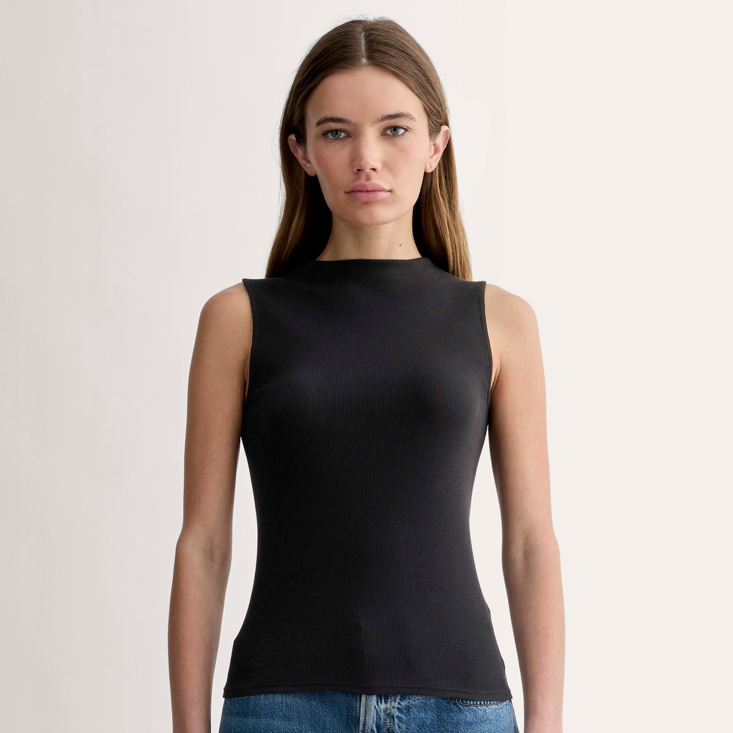 Womens Luxe Rib Funnel-Neck Tank by Everlane Product Image