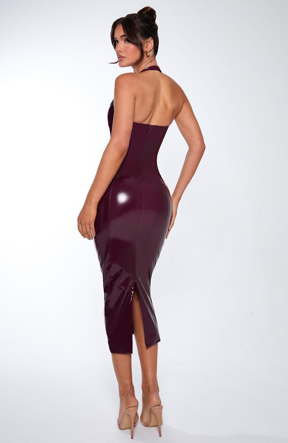 Violette Midi Dress - Cherry Lacquer Product Image