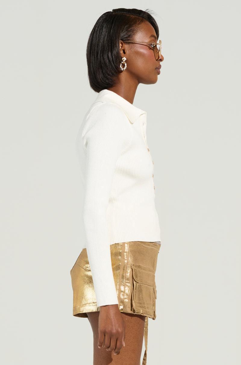 DONT MIND ME SWEATER IN WHITE Product Image
