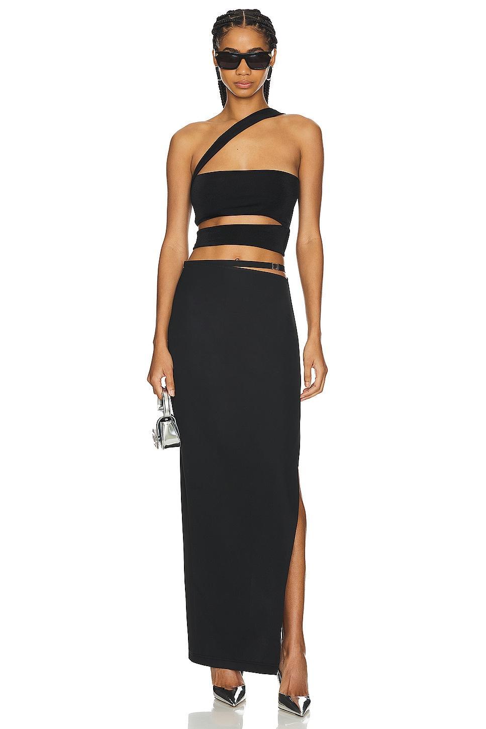 Thin Bandage Neck Top Lama Jouni Product Image