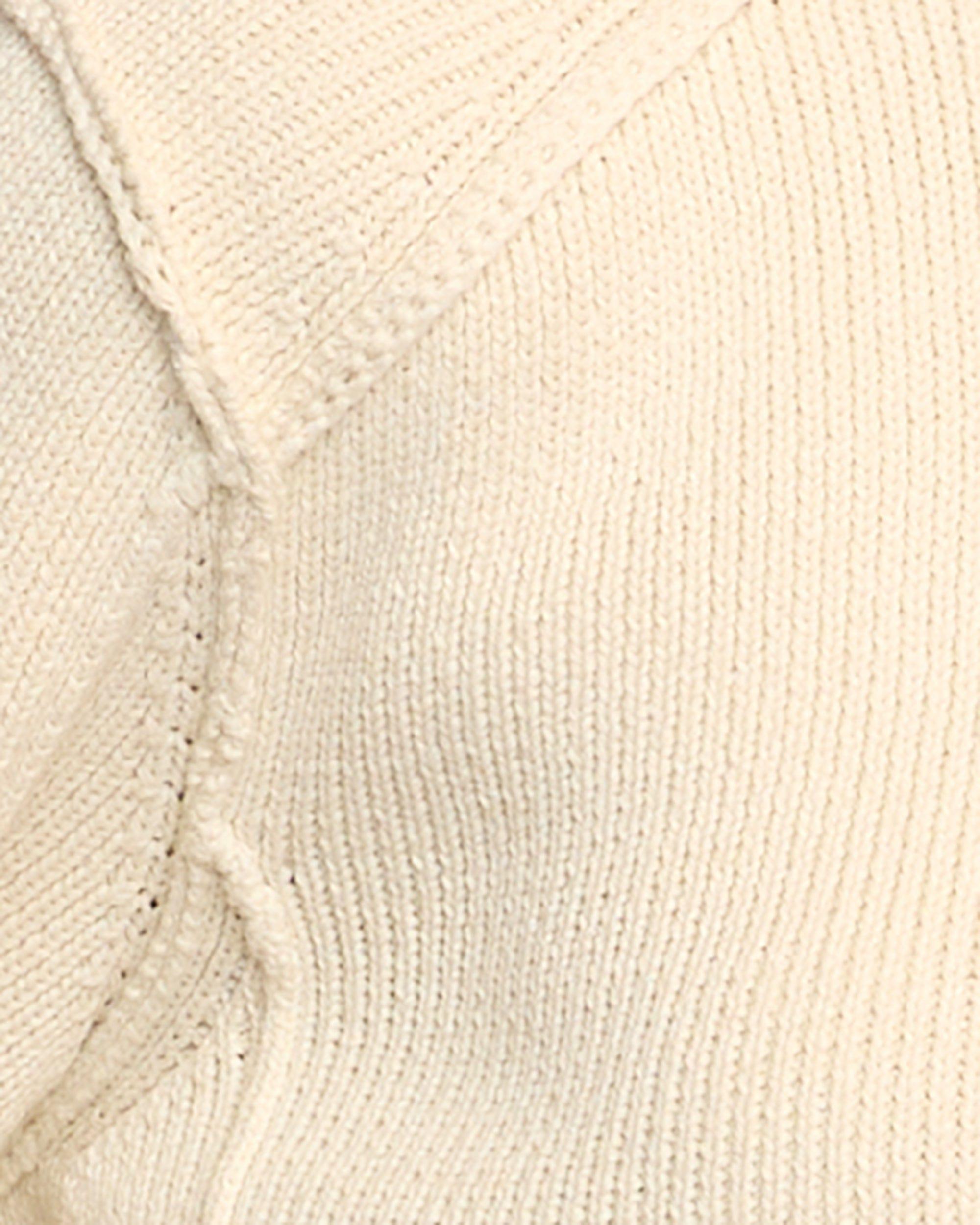 Clove Button Mock-Neck Knit Cardigan Product Image