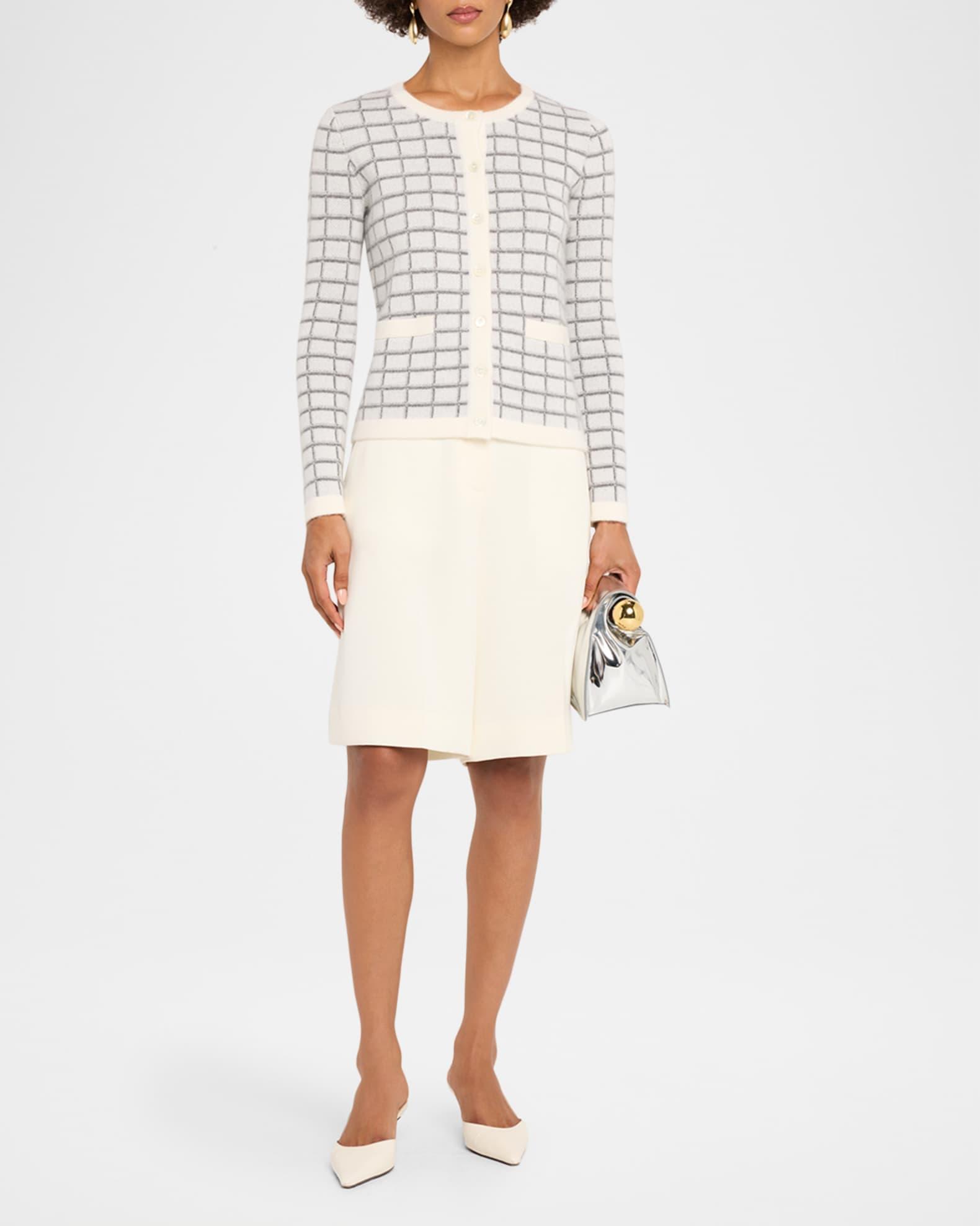 Cashmere Jacquard Grid Jacket Product Image