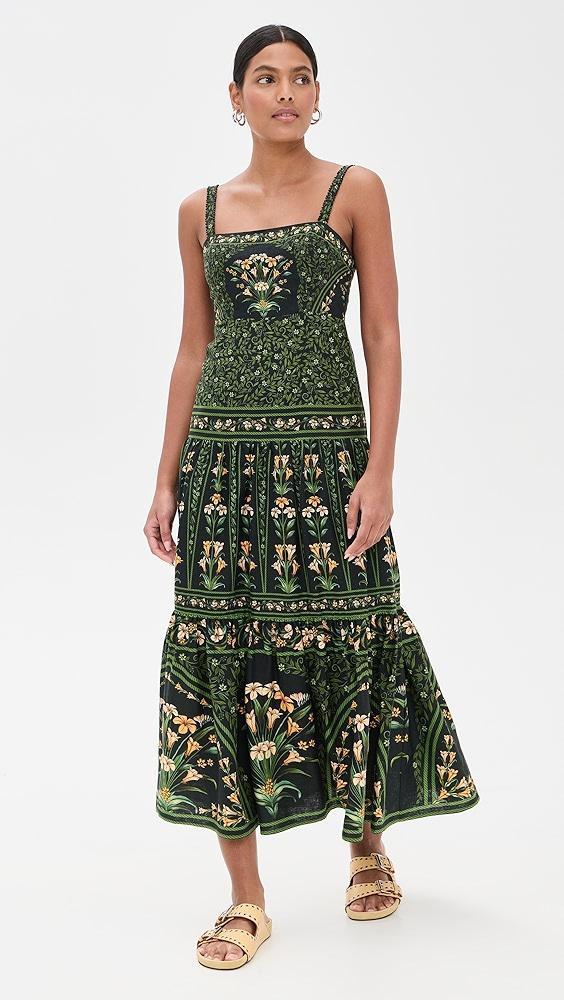 FARM Rio Flowers Arch Black Sleeveless Maxi Dress | Shopbop Product Image