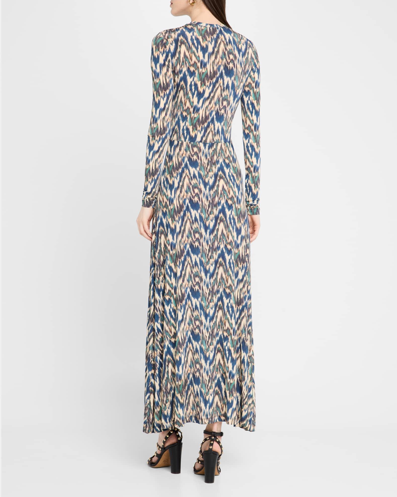 Naia Long-Sleeve Ruched Midi Dress Product Image