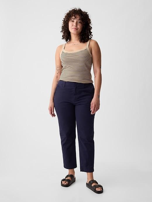 Mid Rise Downtown Khakis Product Image
