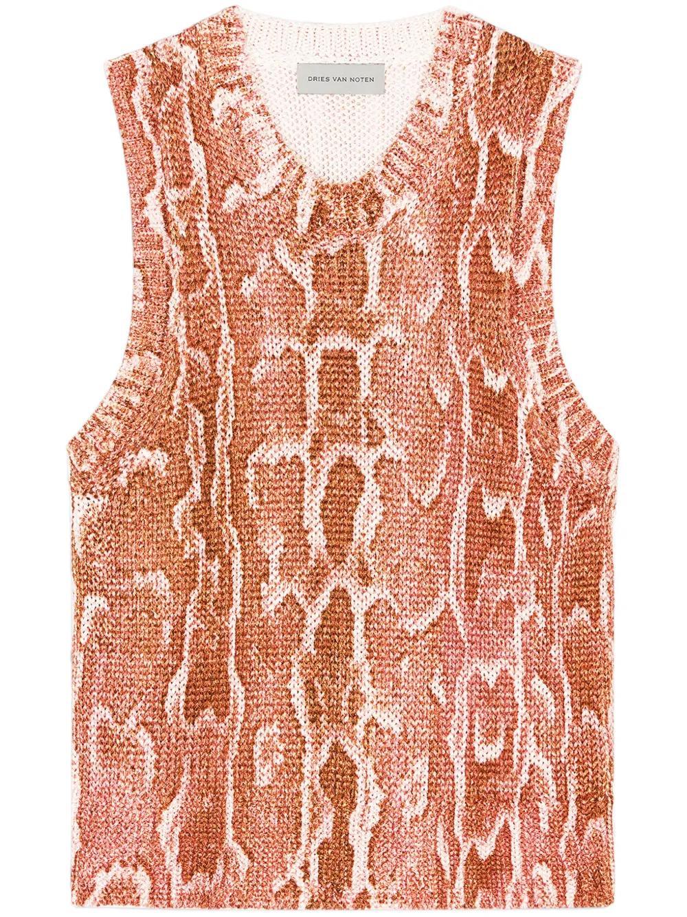 snake-print top  Product Image
