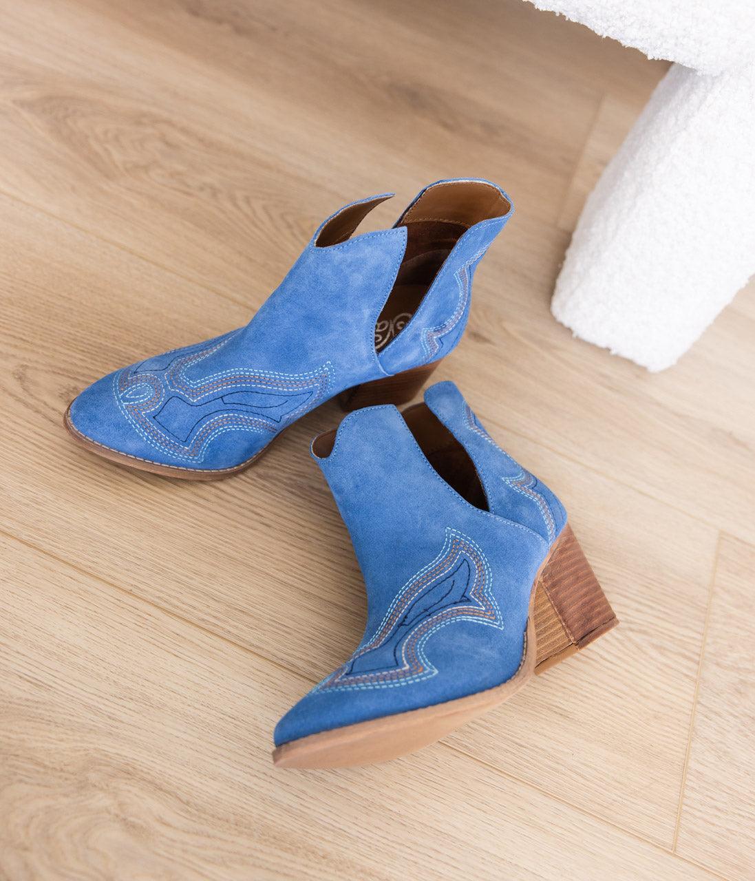 Journee Ankle Boots in Magenta (Online Exclusive) Product Image