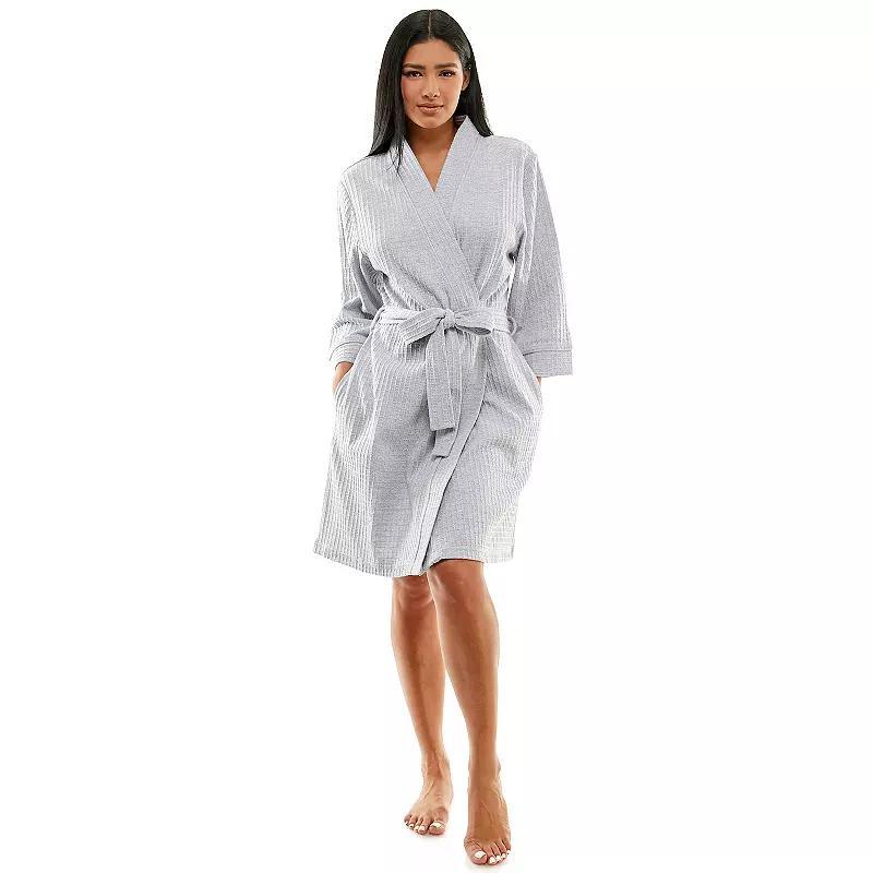 Women's Croft & Barrow® Kimono Robe, Size: Large, White Solid Product Image