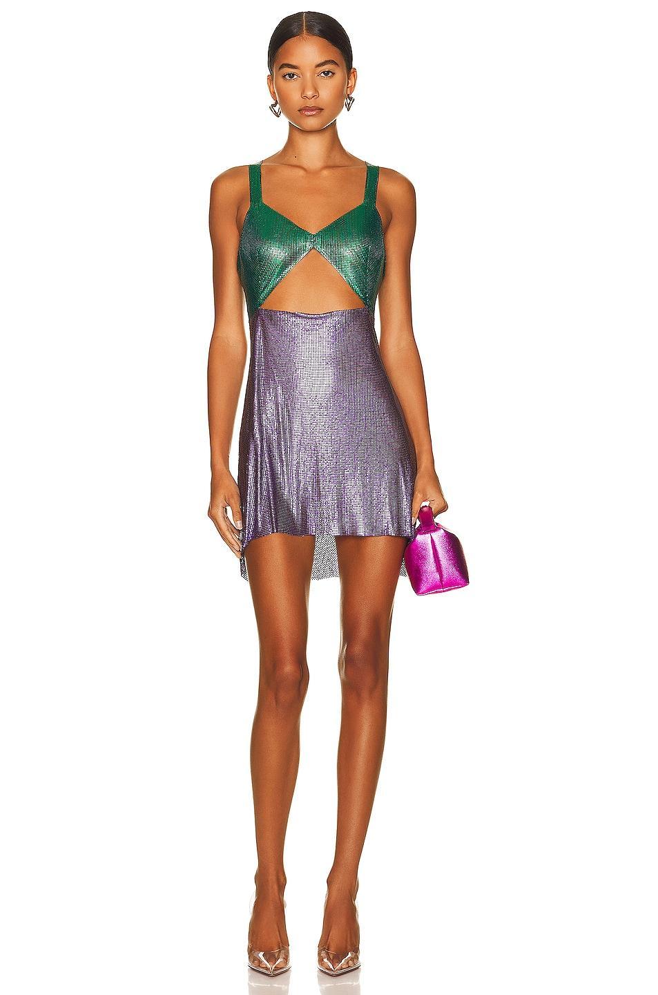 FANNIE SCHIAVONI Amira Dress in Metallic Product Image