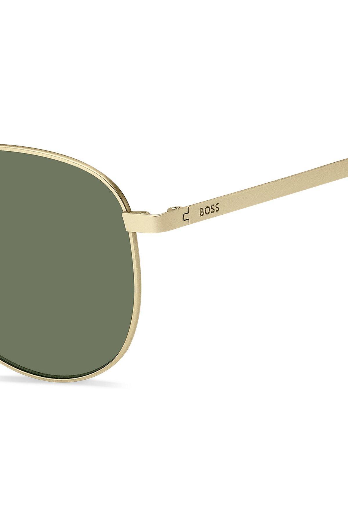 Gold-tone sunglasses with titanium temples Product Image