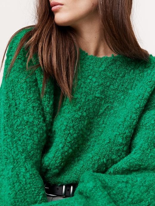 Alpaca-Wool Bouclé Sweater Product Image