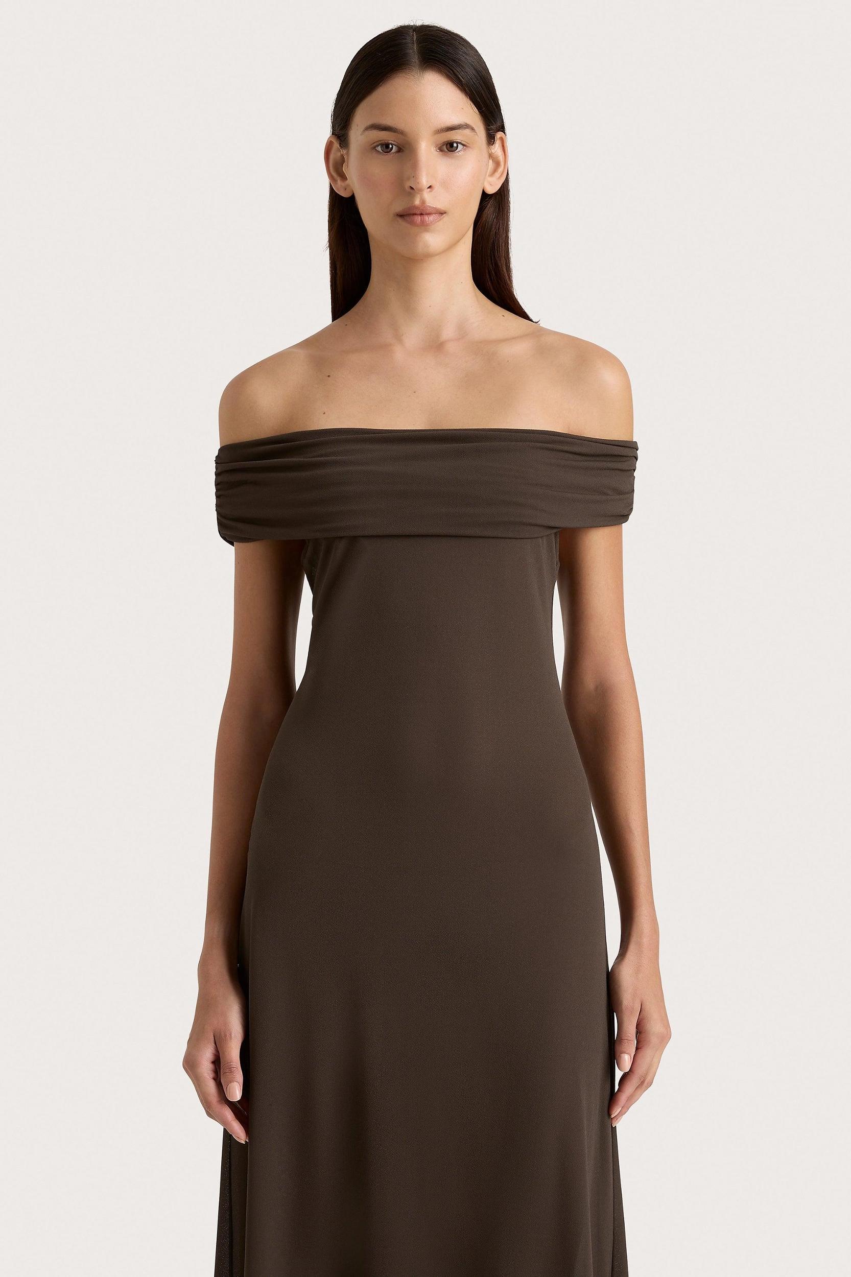 Sofie Maxi Dress Chocolate Brown - Final Sale Product Image