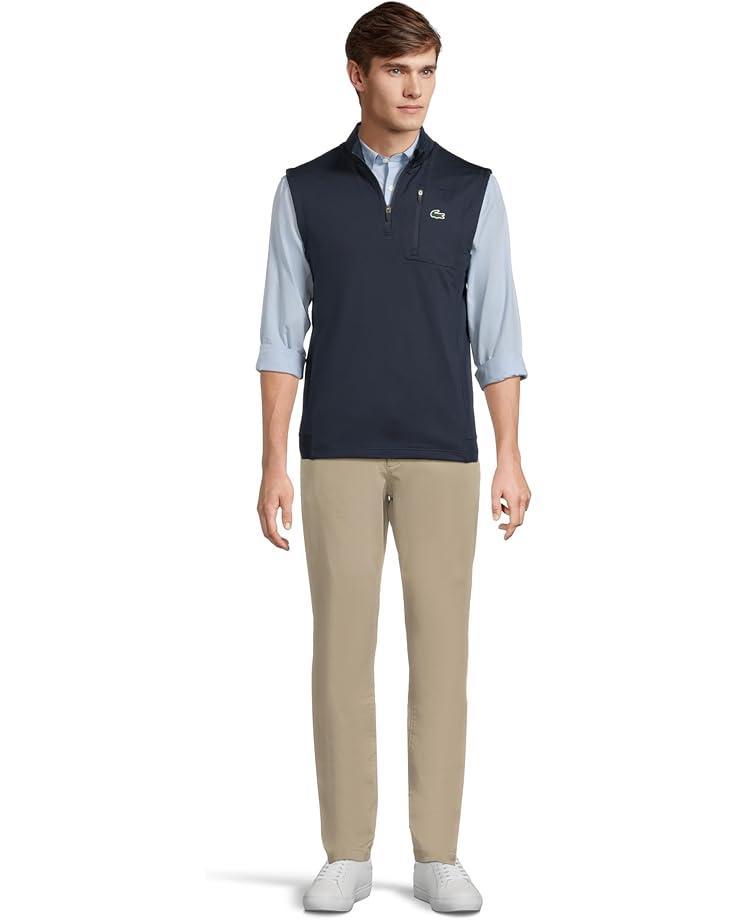 Men's Lacoste Sleeveless Quarter Zip Sweater Product Image