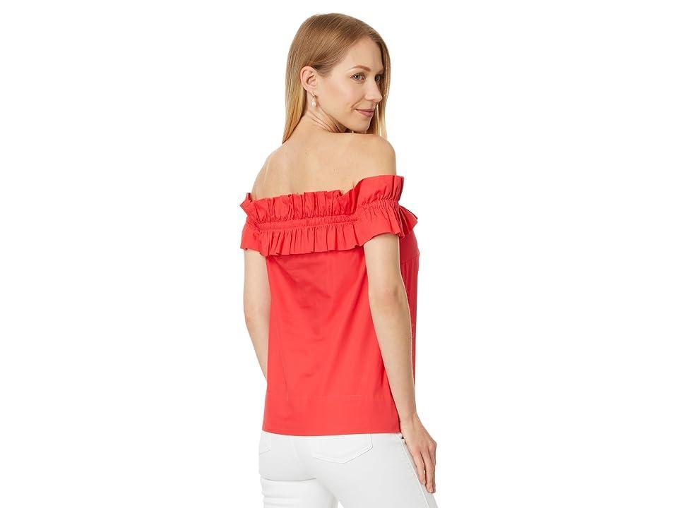 Lilly Pulitzer Brennalee Off The Shoulder Top (Mizner ) Women's Clothing Product Image