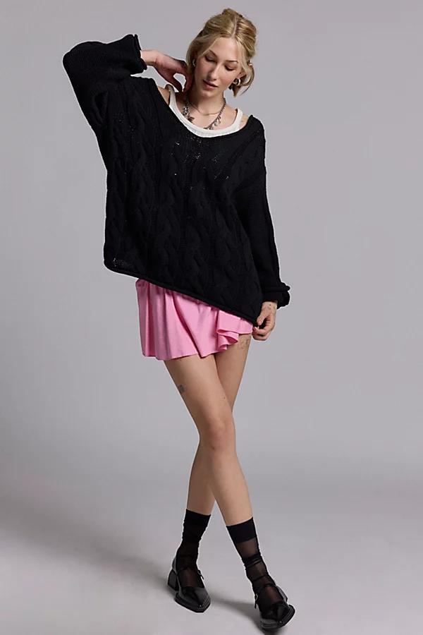 BDG Skylar Oversized Cable Knit Sweater Womens at Urban Outfitters Product Image