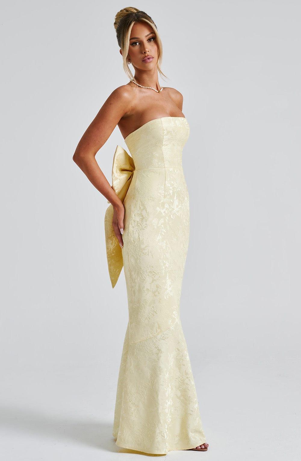 Felicity Maxi Dress - Lemon Product Image